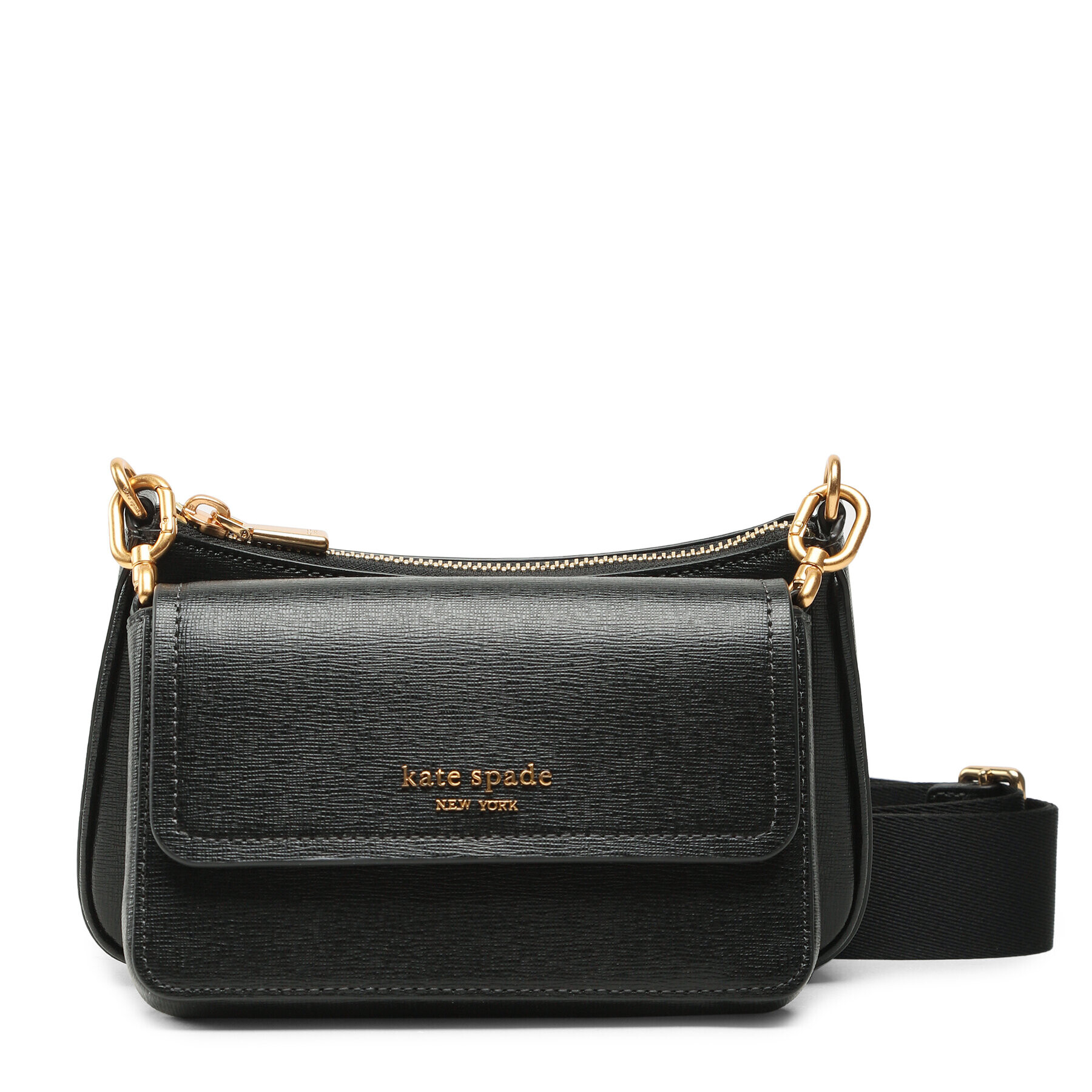 Kate Spade Дамска чанта Double Up Crossbody K9997 Черен - Pepit.bg