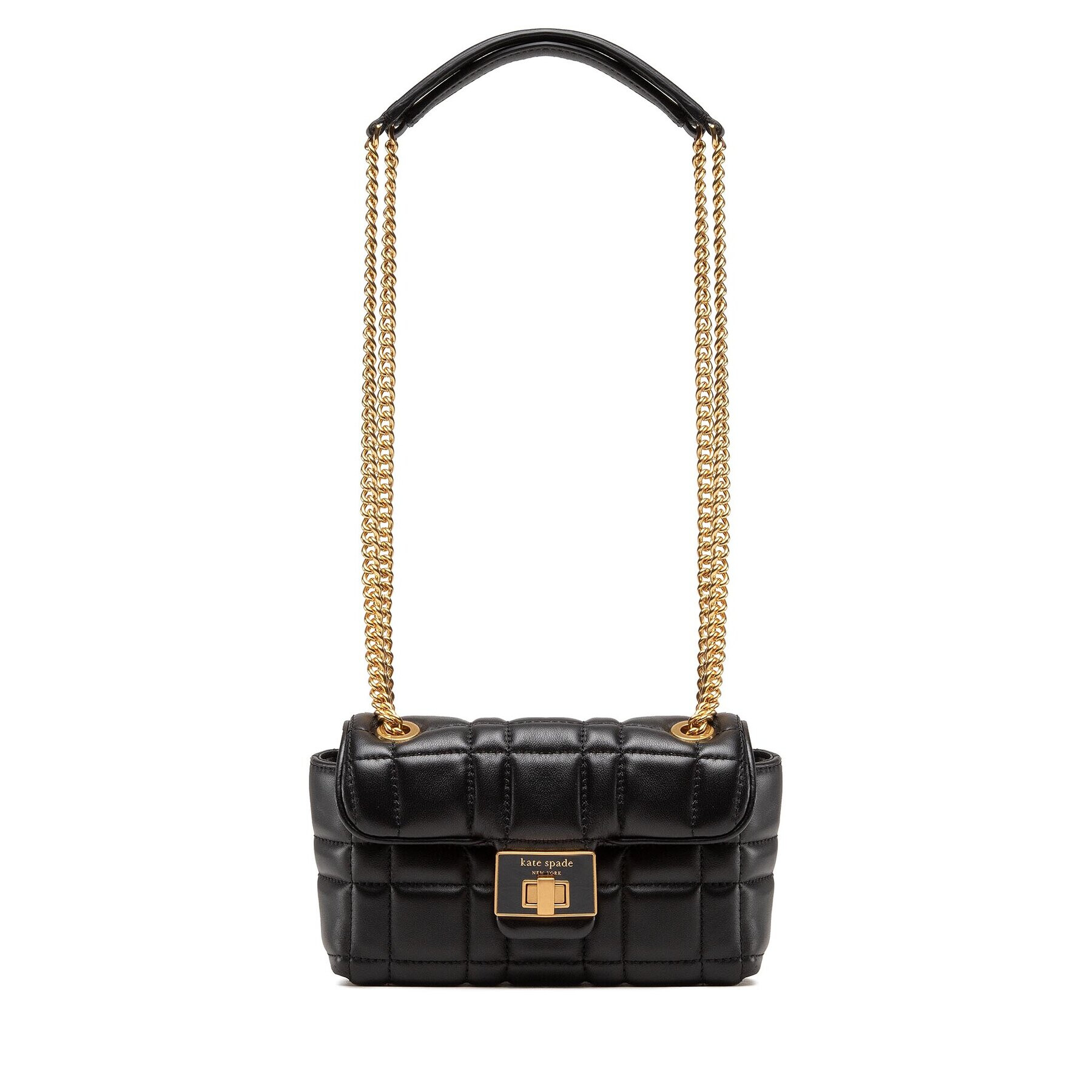 Kate Spade Дамска чанта Evelyn Quilted Leatcher Small S K8932 Черен - Pepit.bg