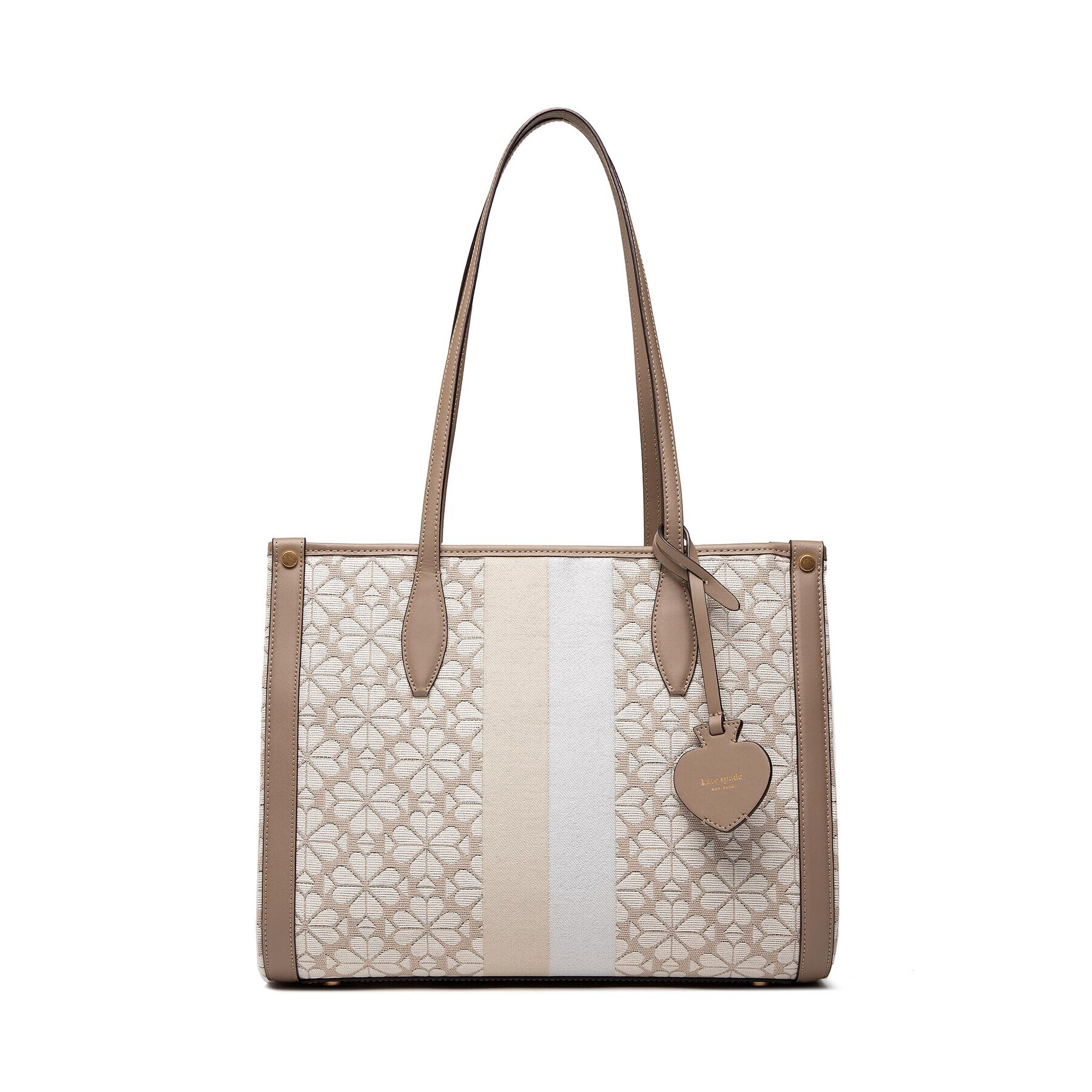 Kate Spade Дамска чанта Flower Jacquart PXRUB271 Бежов - Pepit.bg