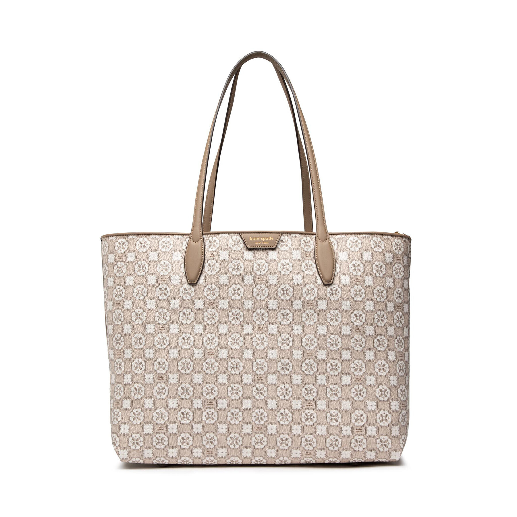 Kate Spade Дамска чанта Flower Monogram K9026 Бежов - Pepit.bg