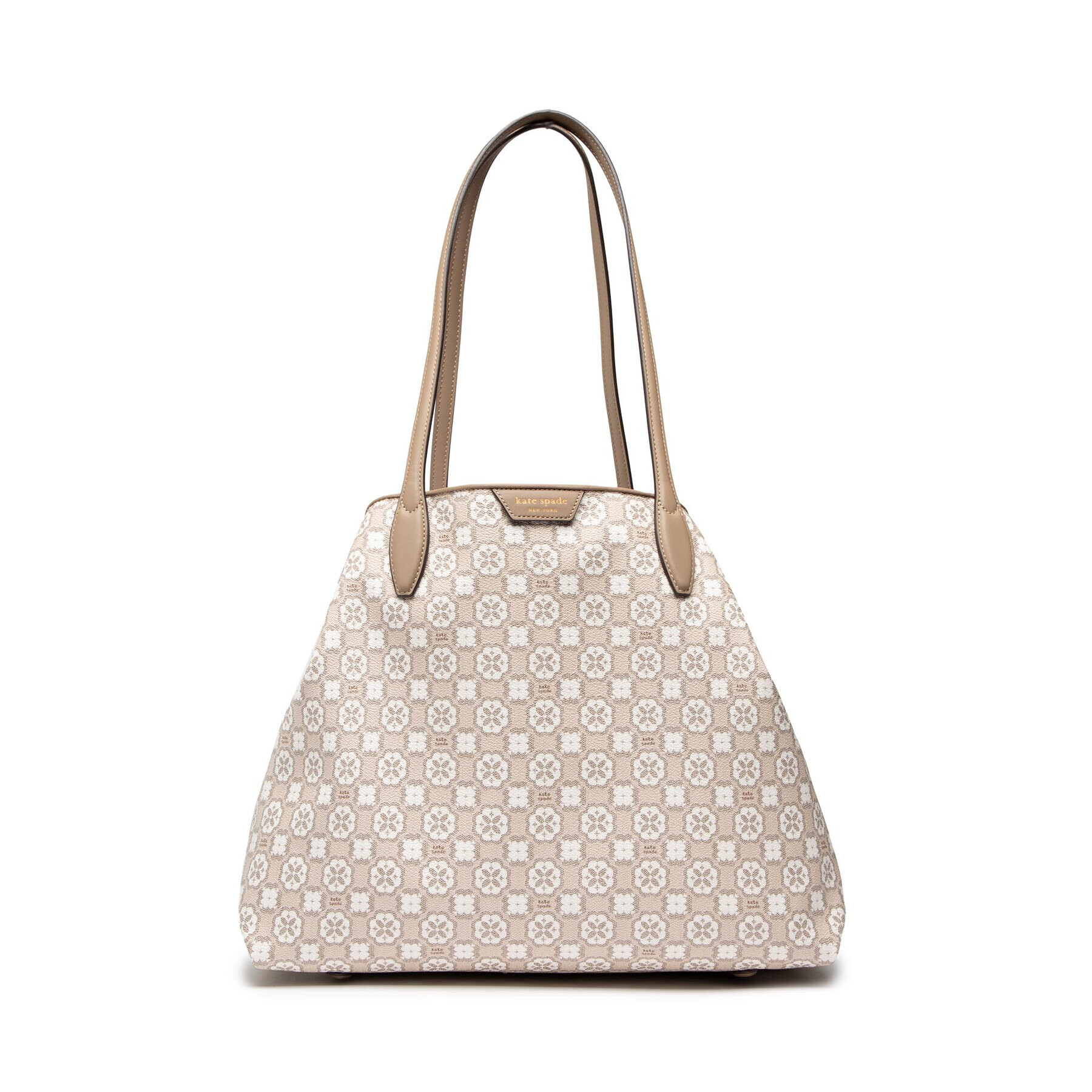 Kate Spade Дамска чанта Flower Monogram K9026 Бежов - Pepit.bg