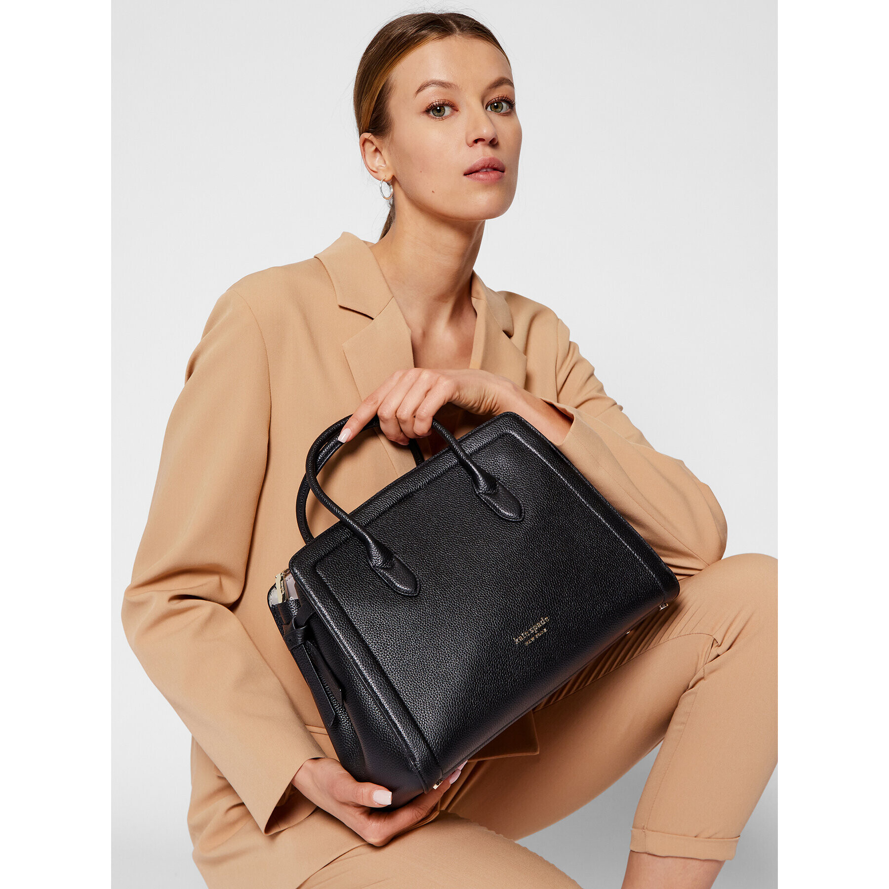 Kate Spade Дамска чанта Knott PXR00399 Черен - Pepit.bg