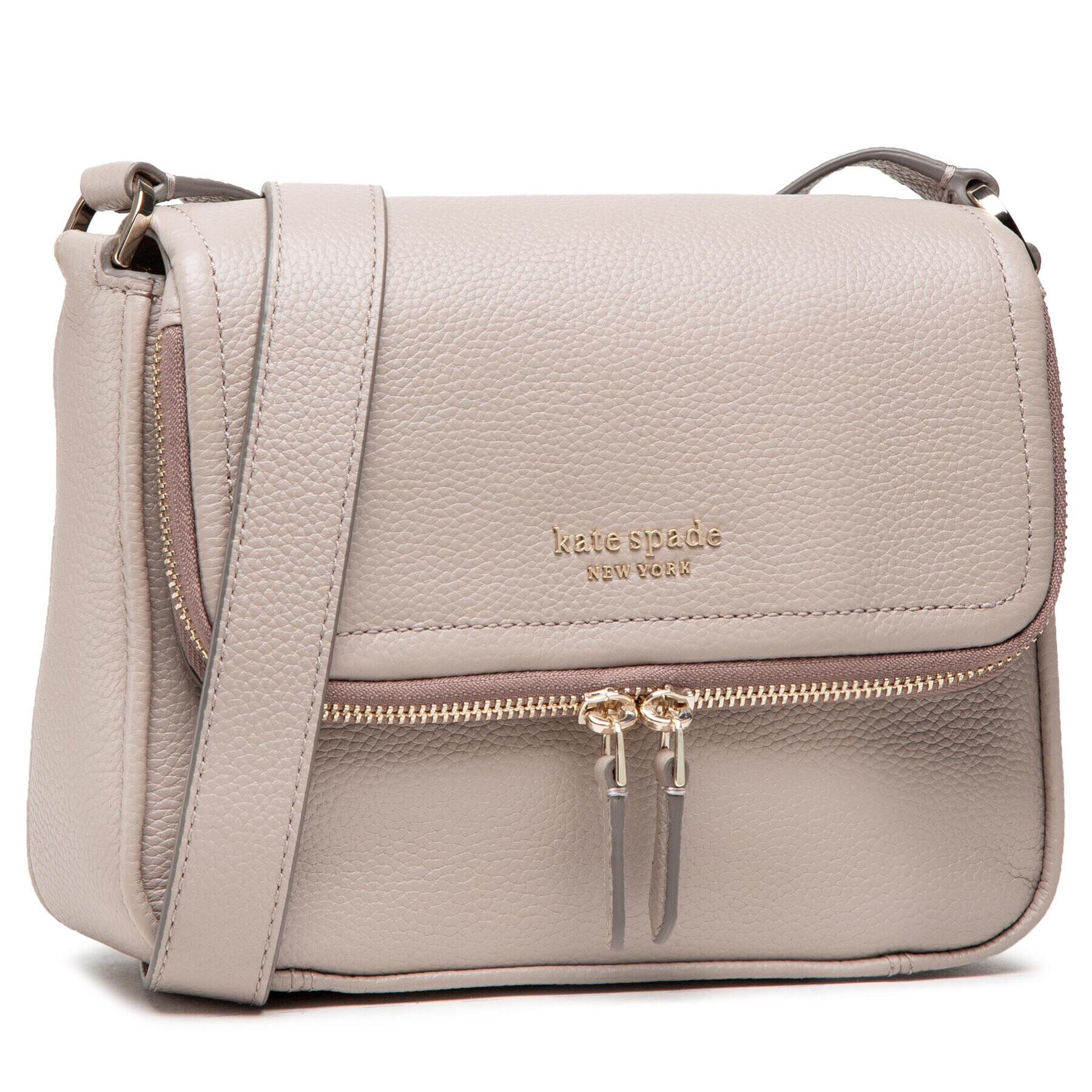 Kate Spade Дамска чанта Large Flap Crossbody PXR00404 Бежов - Pepit.bg