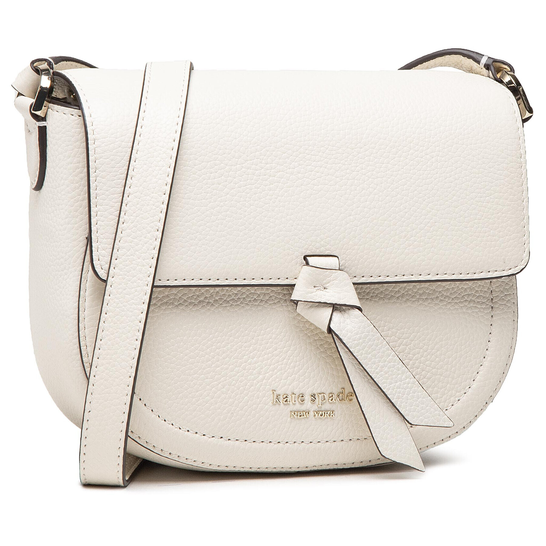 Kate Spade Дамска чанта Md Saddle Bag PXR00507 Бял - Pepit.bg