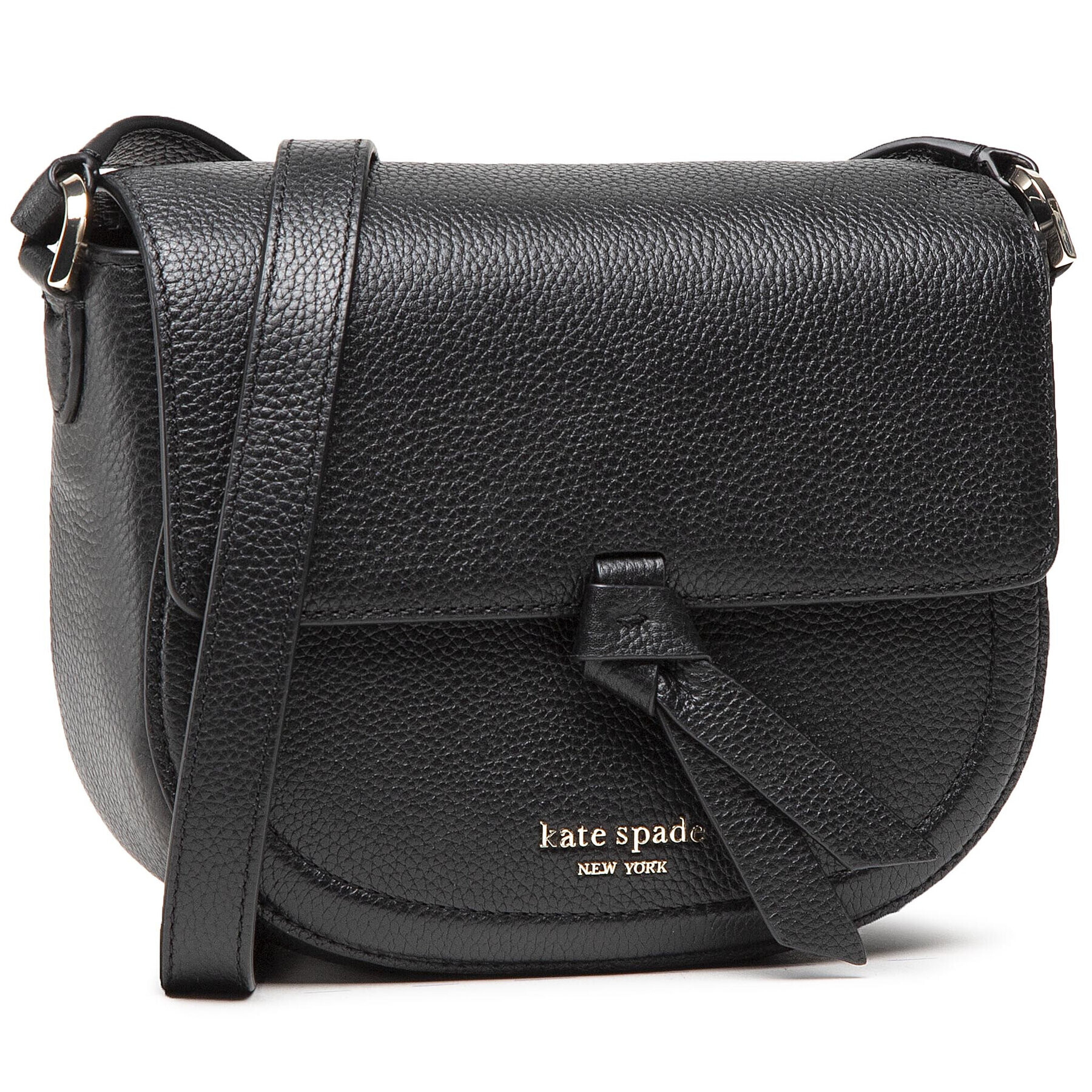 Kate Spade Дамска чанта Md Saddle Bag PXR00507 Черен - Pepit.bg