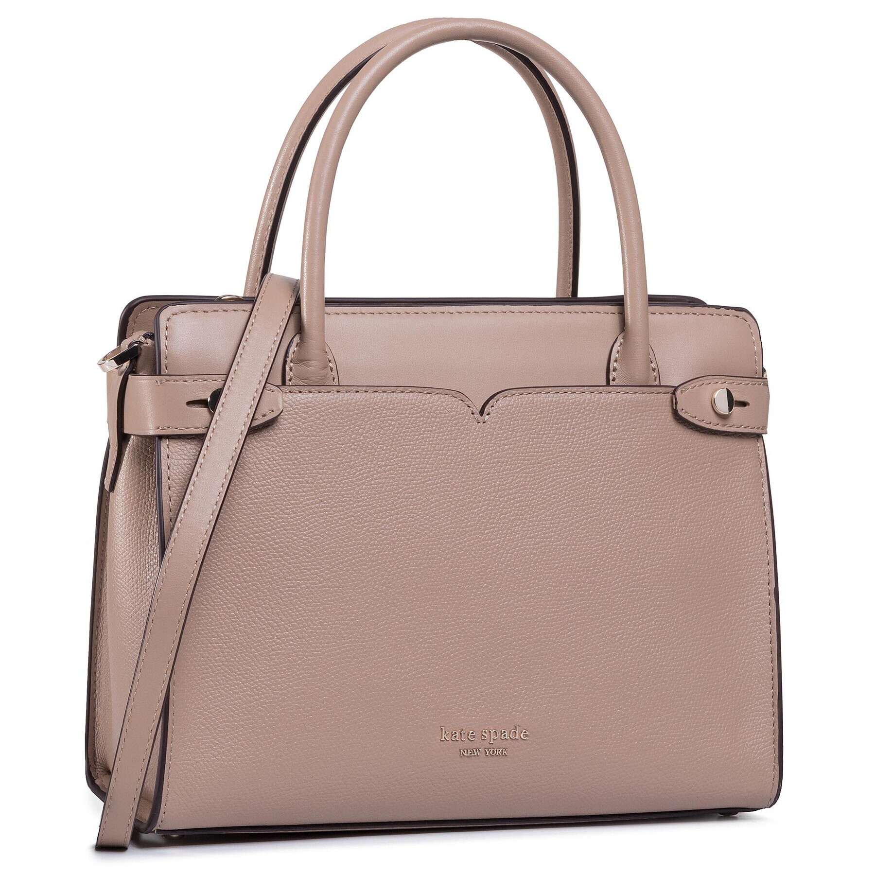 Kate Spade Дамска чанта Medium Satchel PXR00022 Кафяв - Pepit.bg