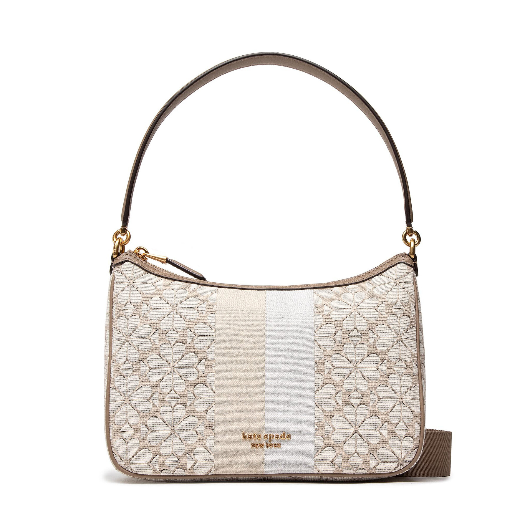 Kate Spade Дамска чанта Spade Flower Jacquard K9033 Бежов - Pepit.bg