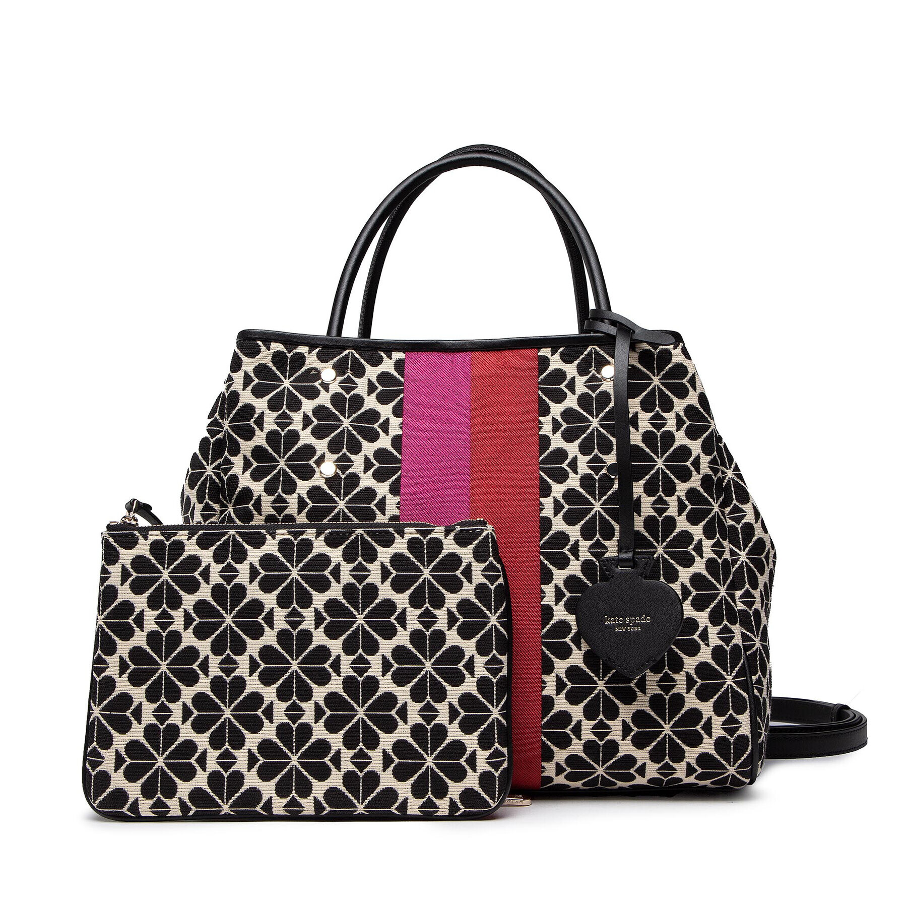 Kate Spade Дамска чанта Spd Flr Jq Evy Md PXRB289 Черен - Pepit.bg