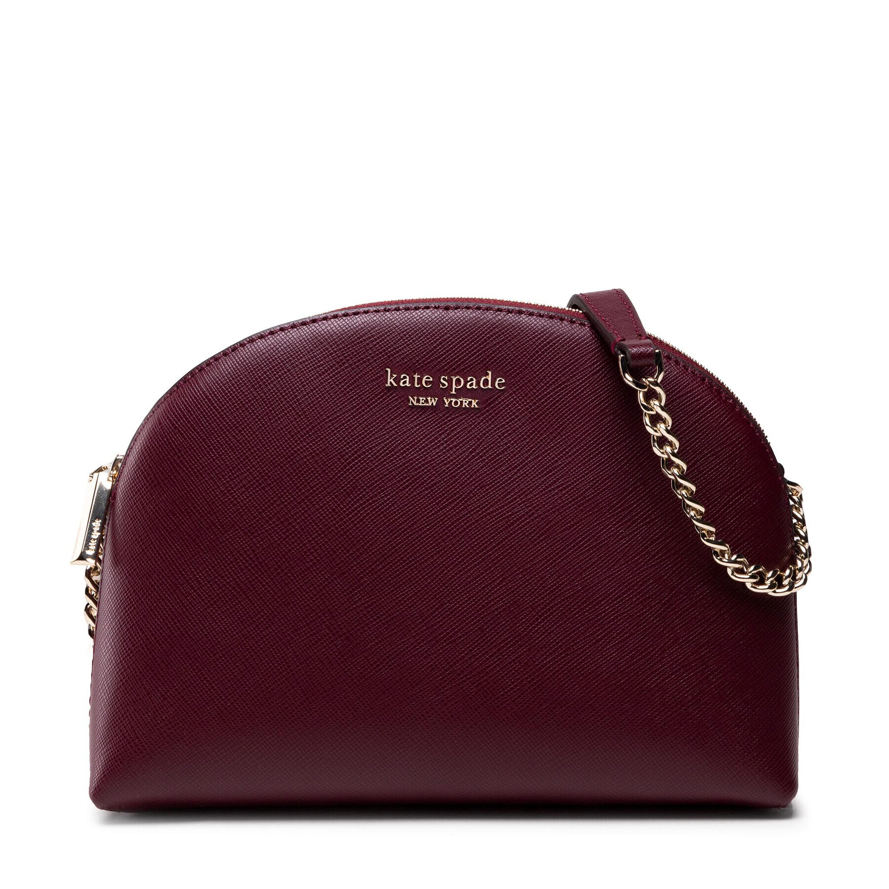 Kate Spade Дамска чанта Spencer Double-Zip Dome Crossbody K4562 Бордо - Pepit.bg