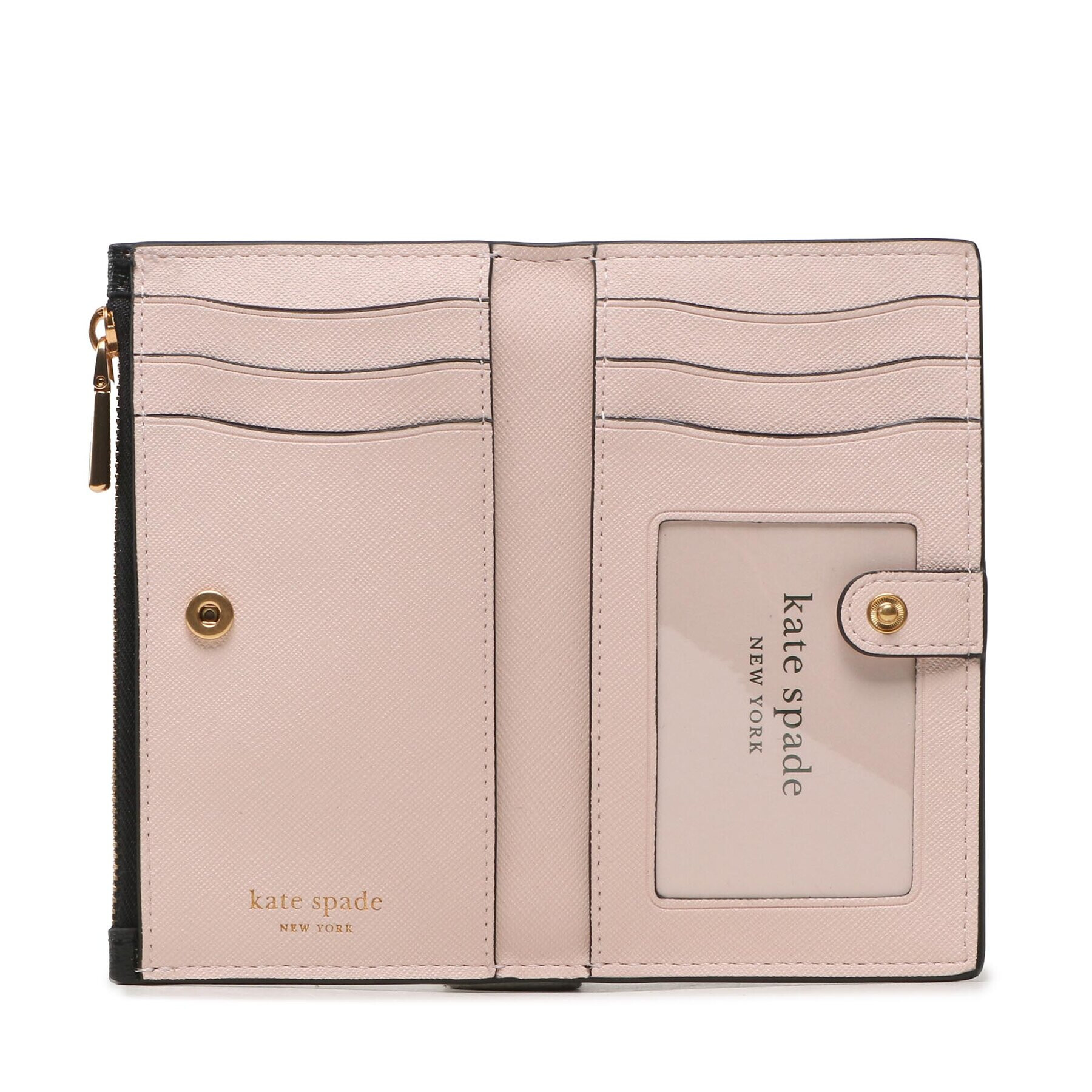 Kate Spade Голям дамски портфейл Monogram K8918 Черен - Pepit.bg