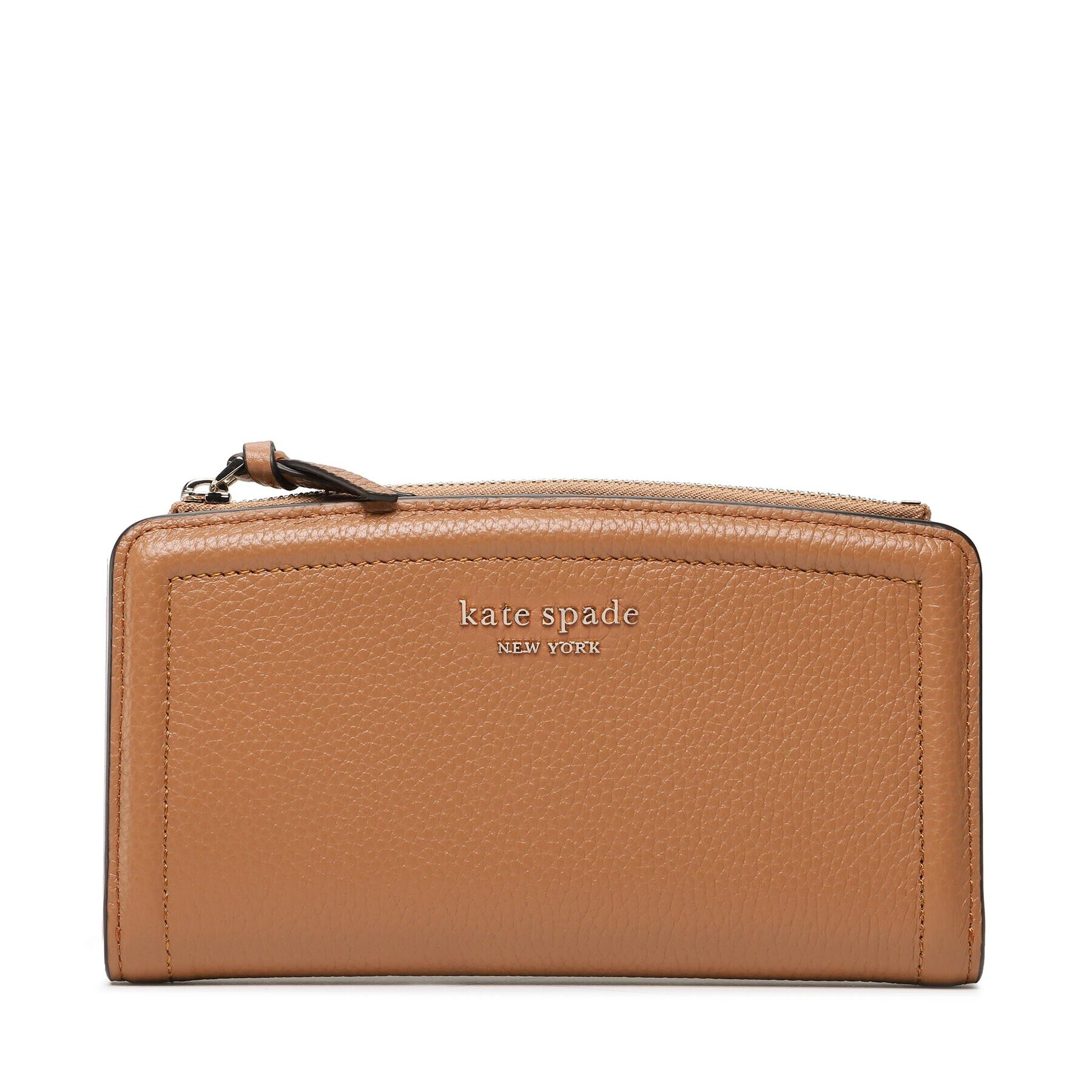 Kate Spade Голям дамски портфейл Zip Slim Wallet K5613 Кафяв - Pepit.bg