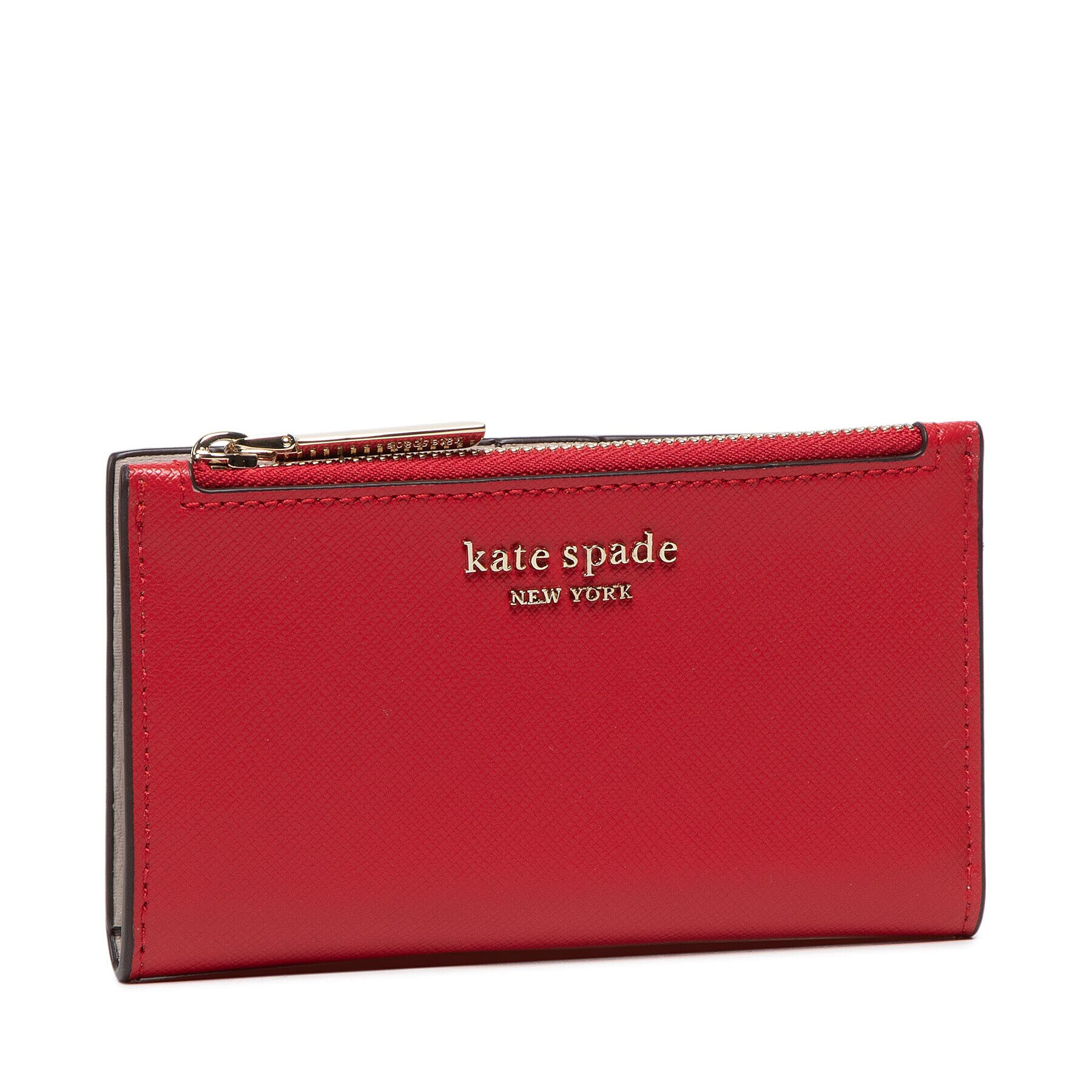 Kate Spade Голям дамски портфейл Spencer Saffiano Leather Small PWR00280 Червен - Pepit.bg