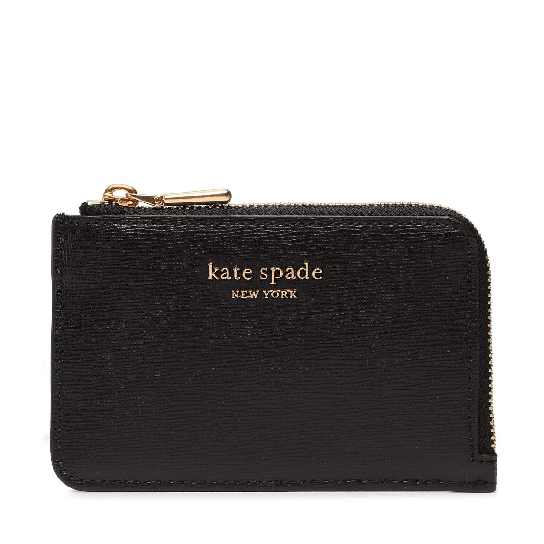 Kate Spade Калъф за кредитни карти Morgan Saffiano Leather Zip Ca K8919 Черен - Pepit.bg