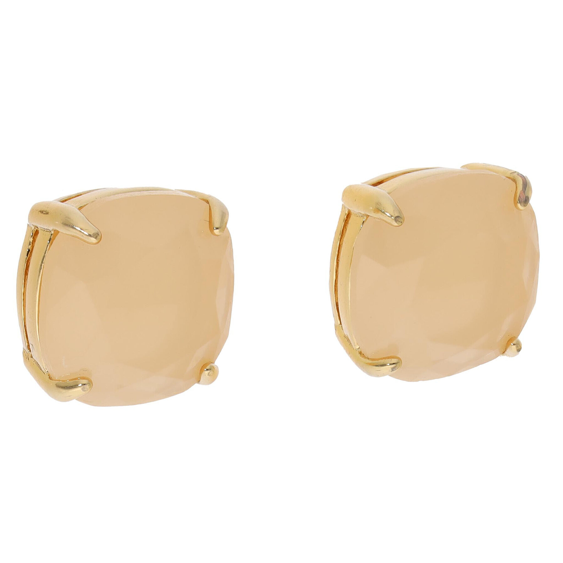 Kate Spade Обици Samll Square Studs WBRU5734 Бежов - Pepit.bg