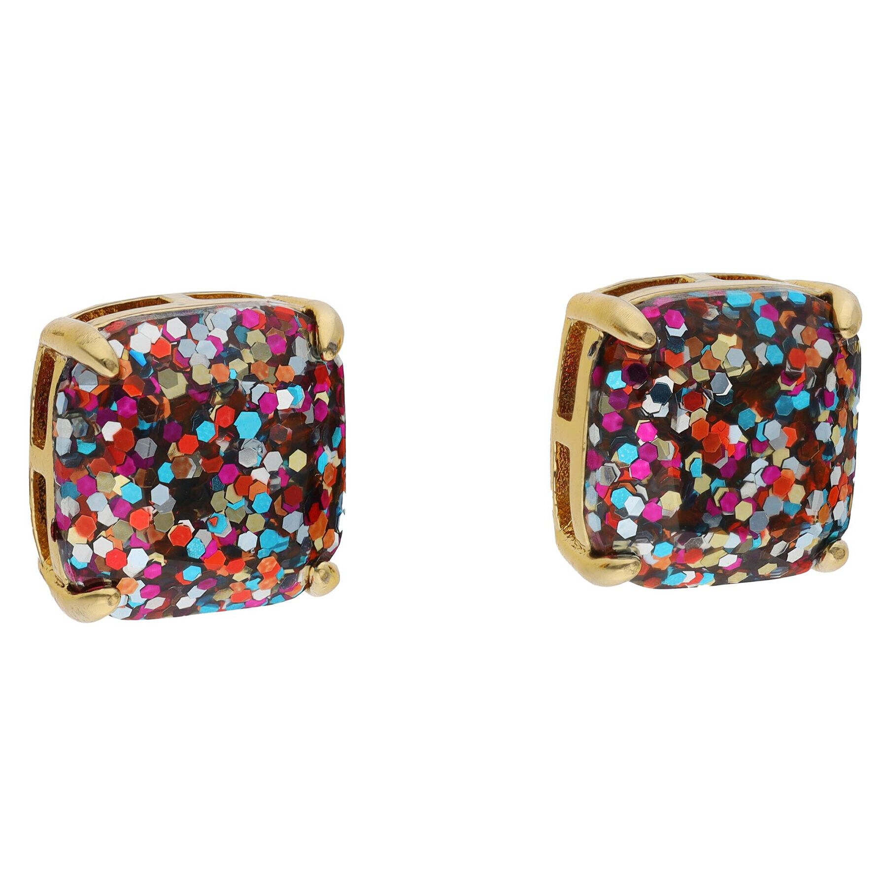 Kate Spade Обици Small Square Studs WBRU9356 Цветен - Pepit.bg