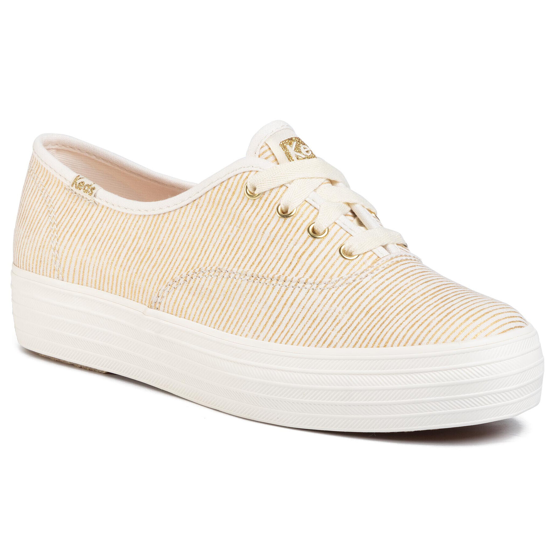 Keds Гуменки Triple Met Stripe WF56541 Бежов - Pepit.bg