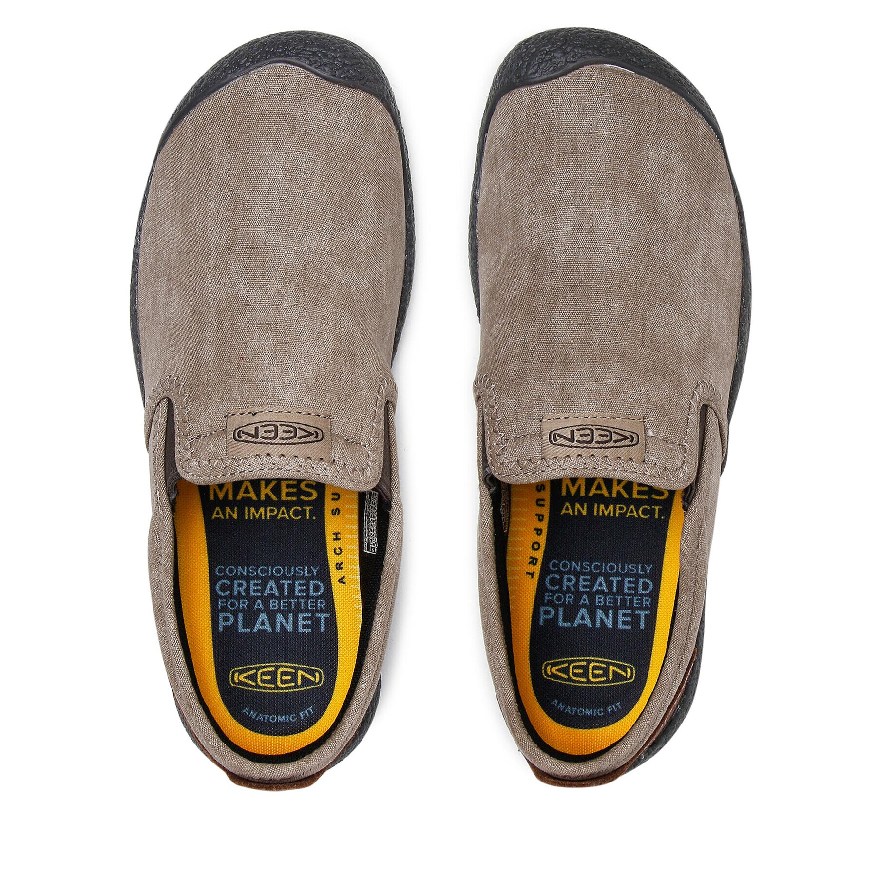 Keen Обувки Howser Canvas Slip-On 1026146 Кафяв - Pepit.bg