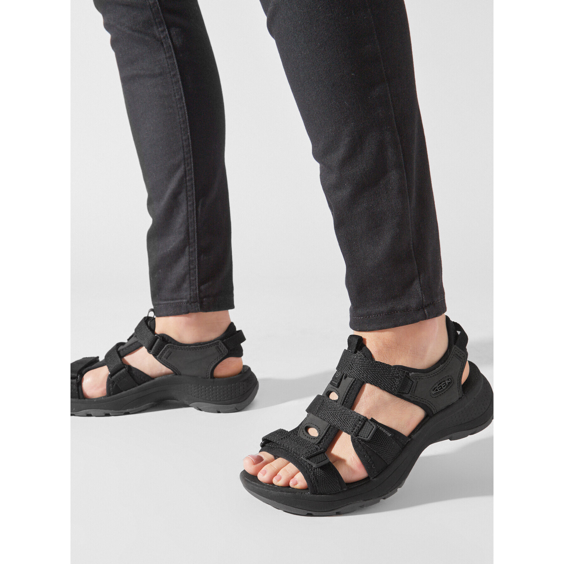 Keen Сандали Astoria West Open Toe 1024868 Черен - Pepit.bg