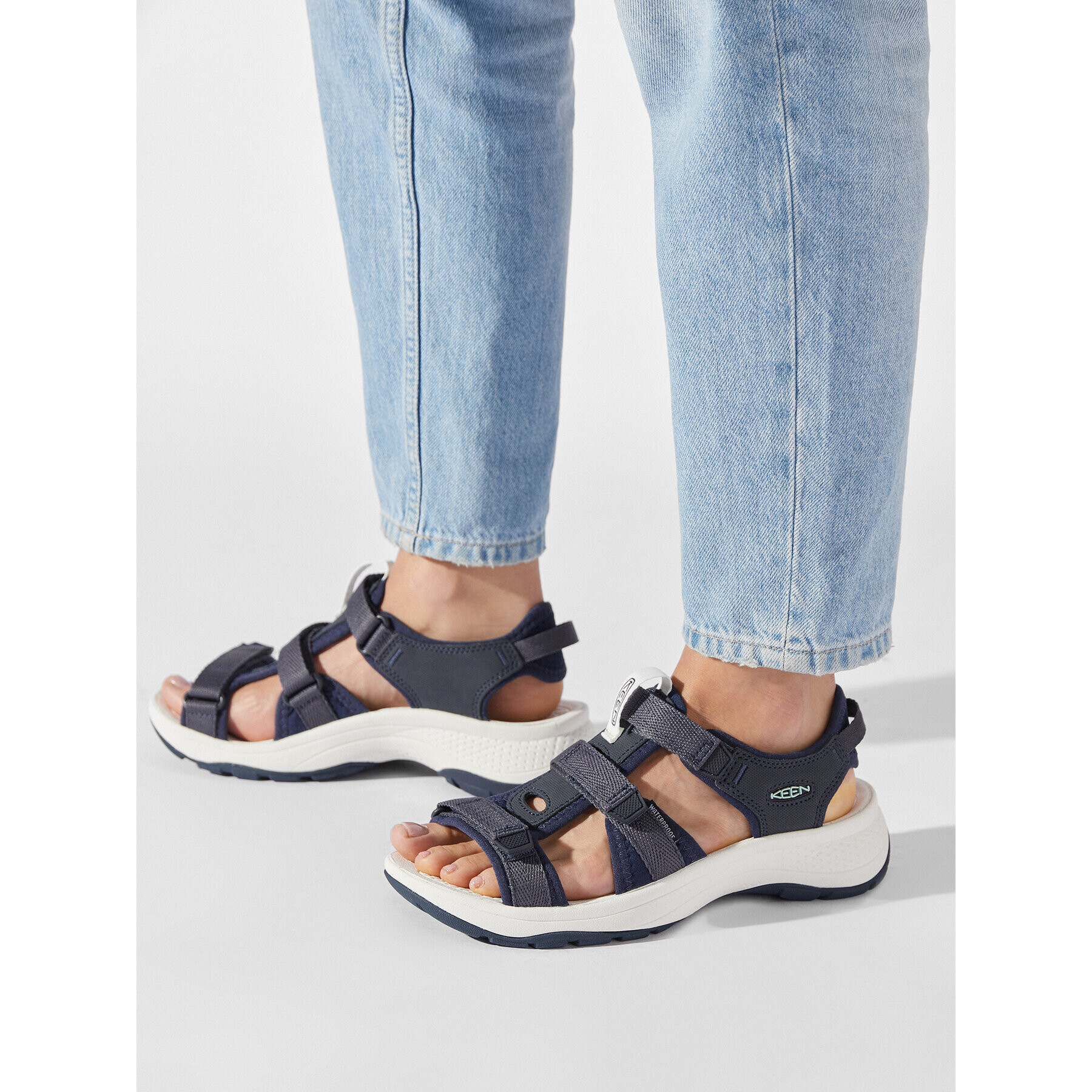 Keen Сандали Astoria West Open Toe 1024871 Тъмносин - Pepit.bg