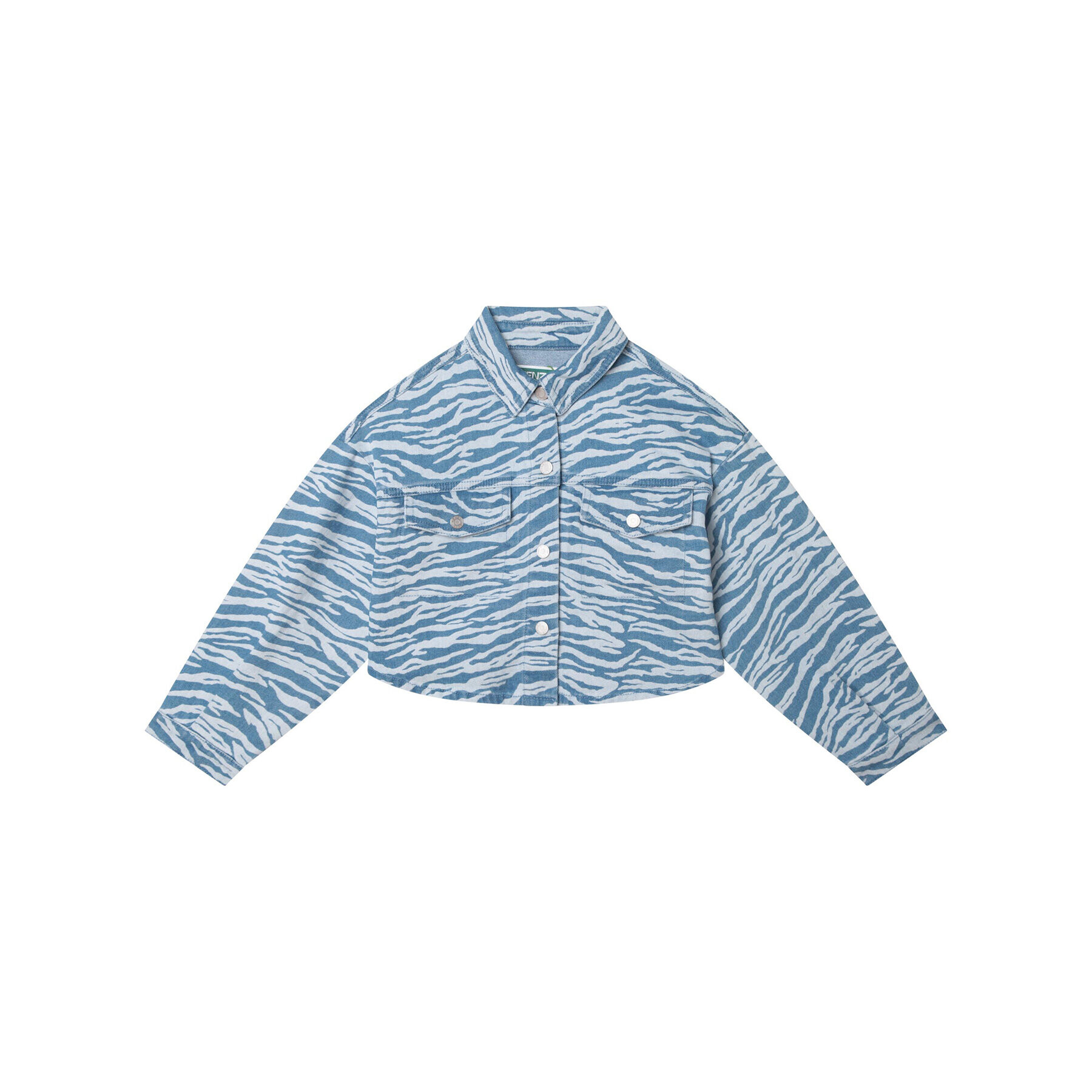 Kenzo Kids Дънково яке K15638 S Син Regular Fit - Pepit.bg