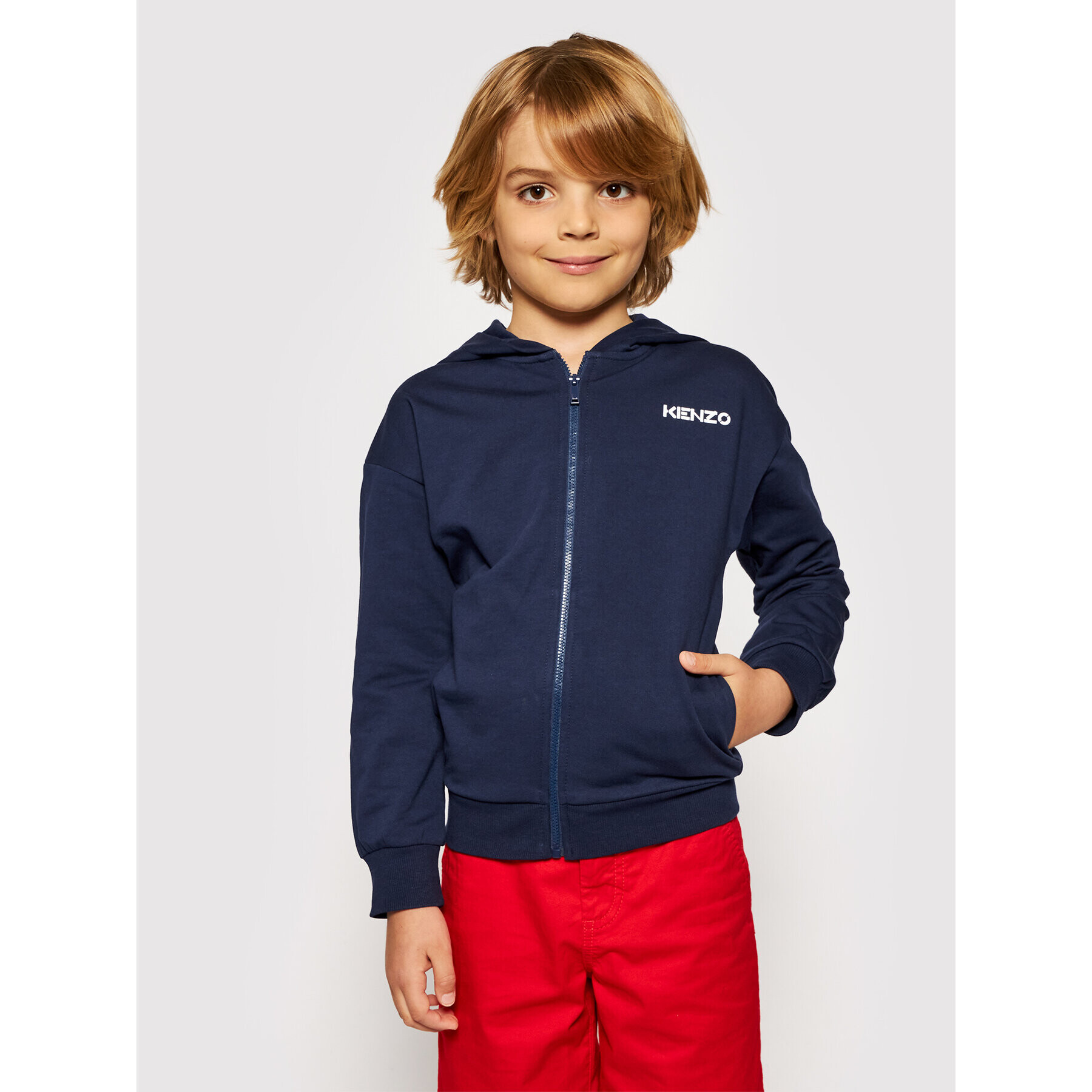 Kenzo Kids Суитшърт K15051 S Тъмносин Regular Fit - Pepit.bg