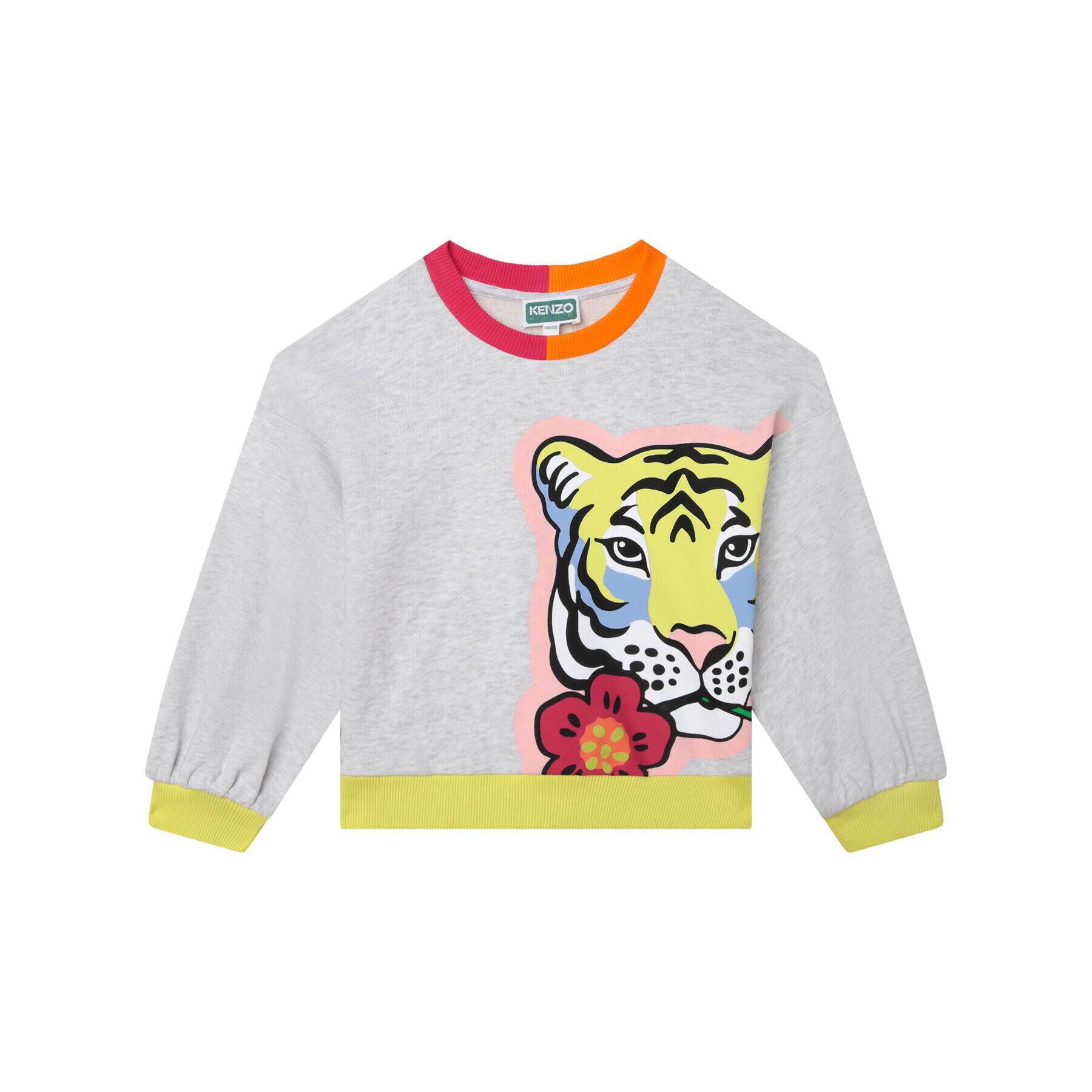 Kenzo Kids Суитшърт K15647 S Сив Regular Fit - Pepit.bg