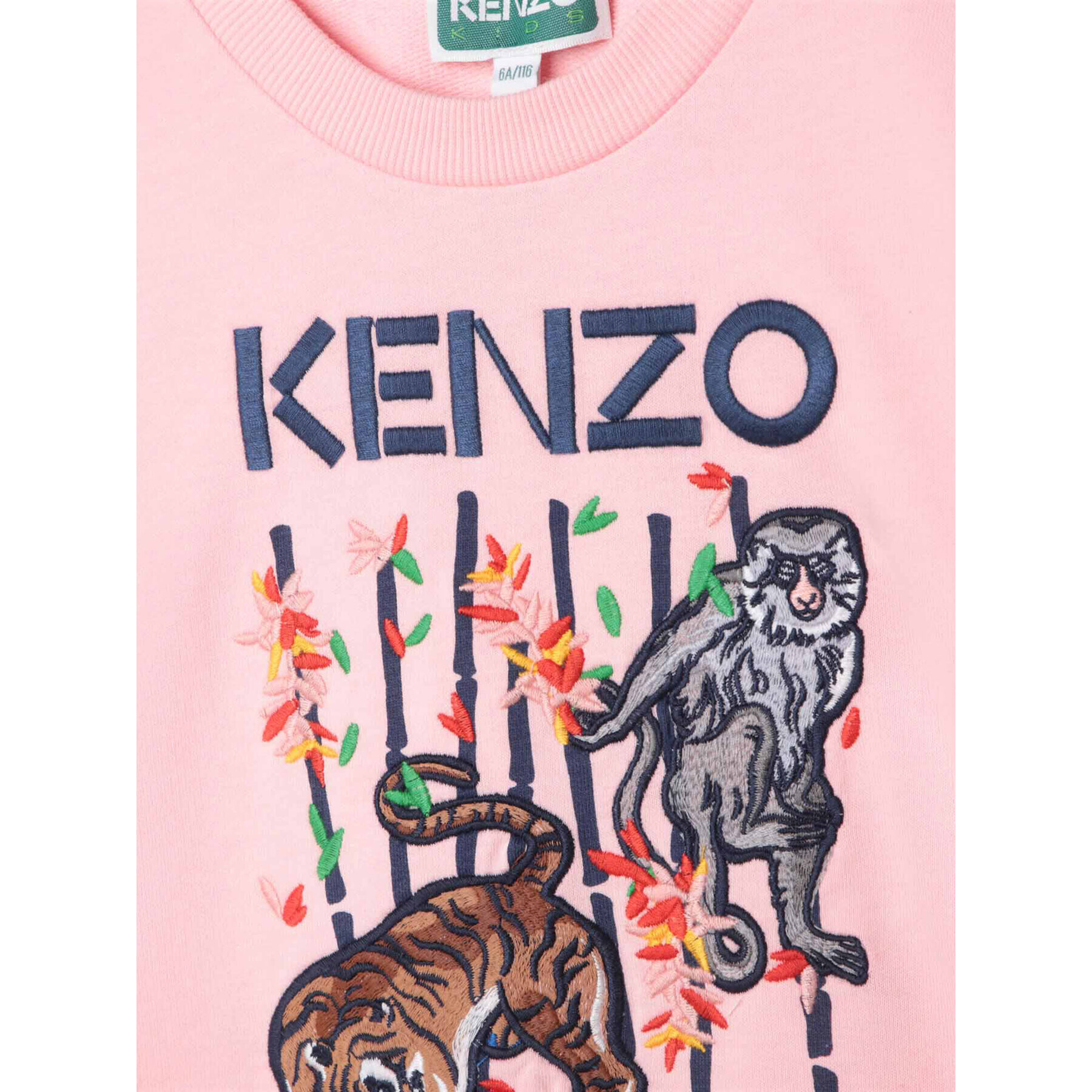 Kenzo Kids Суитшърт K15652 S Розов Regular Fit - Pepit.bg