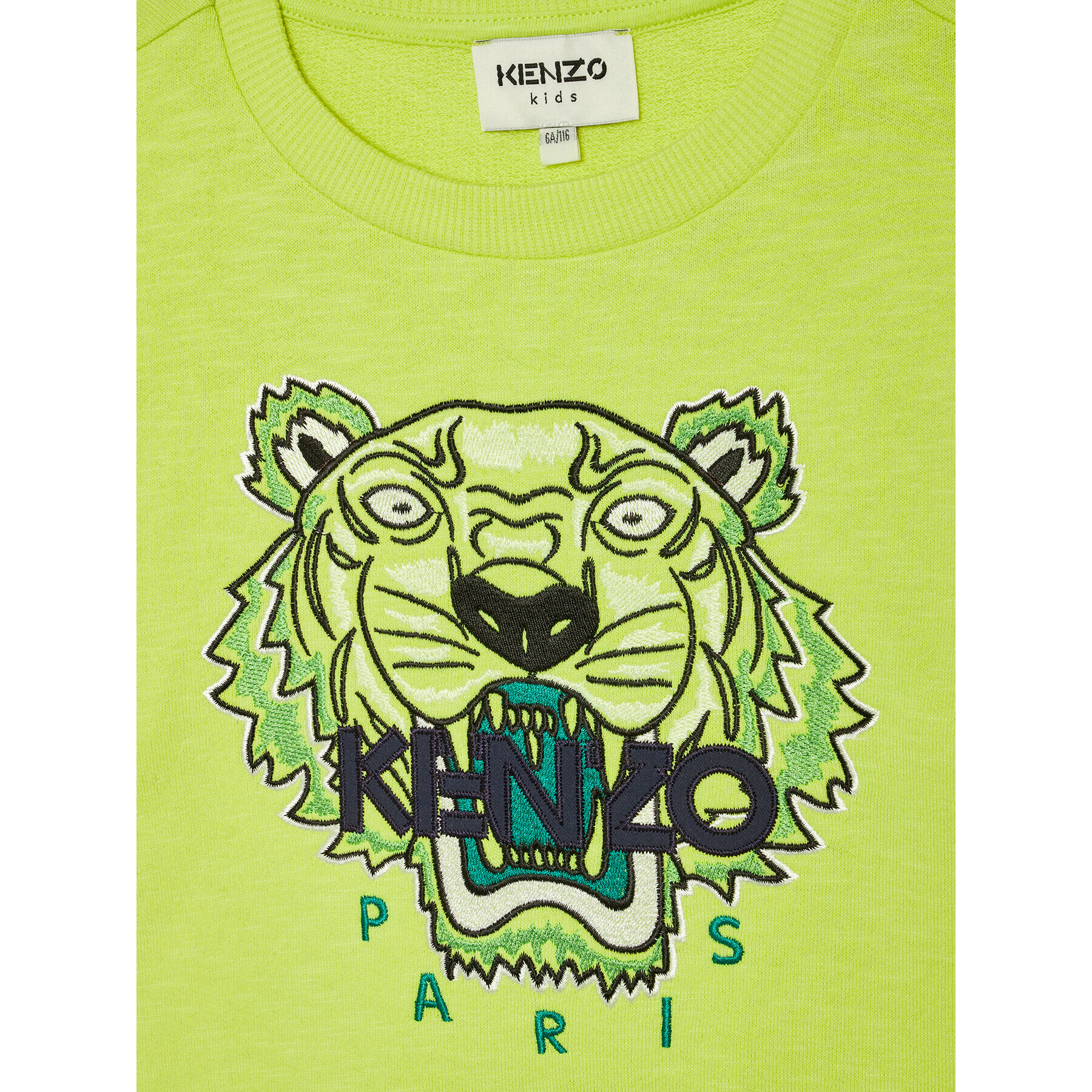 Kenzo Kids Суитшърт K25617 M Зелен Regular Fit - Pepit.bg