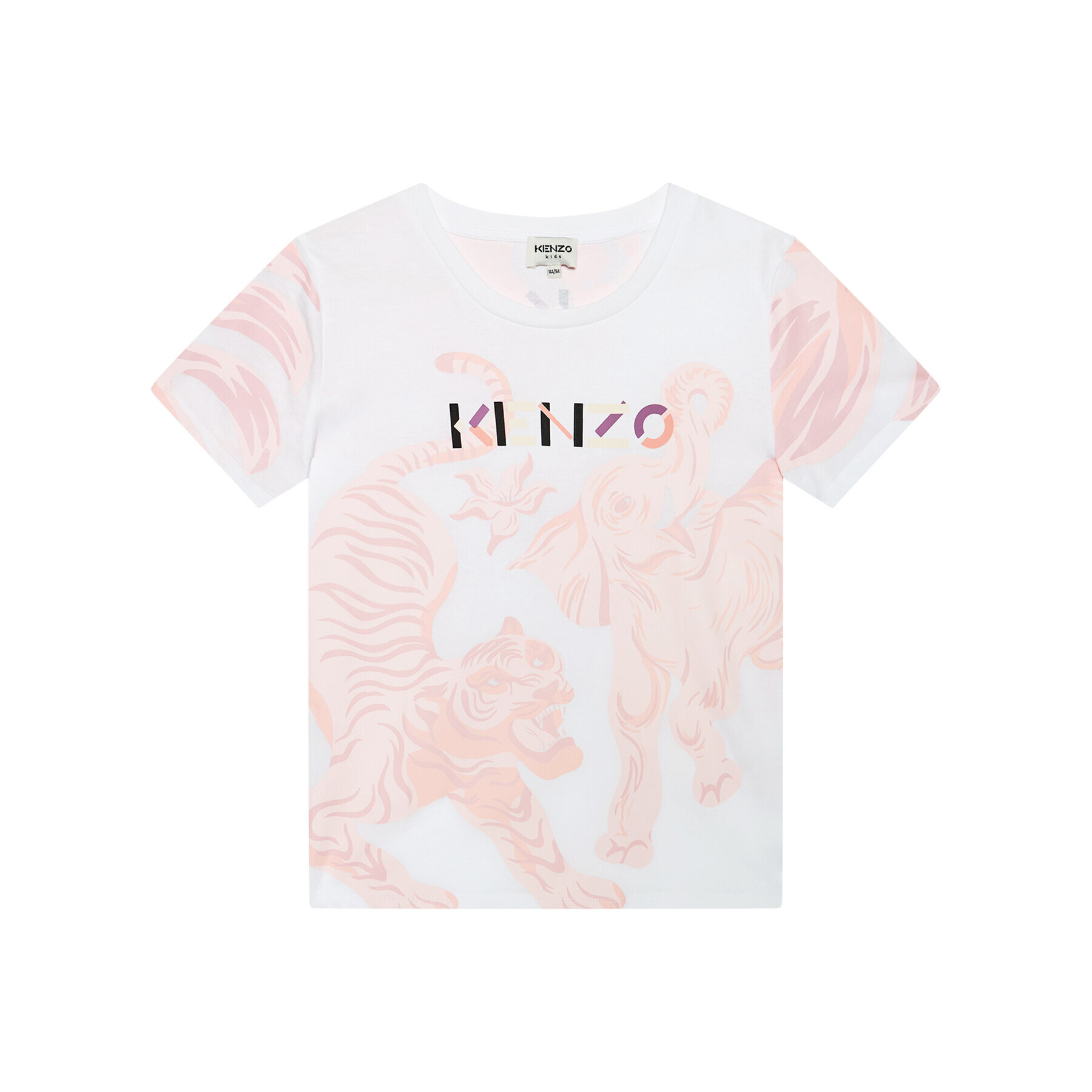 Kenzo Kids Тишърт K15085 D Бял Regular Fit - Pepit.bg
