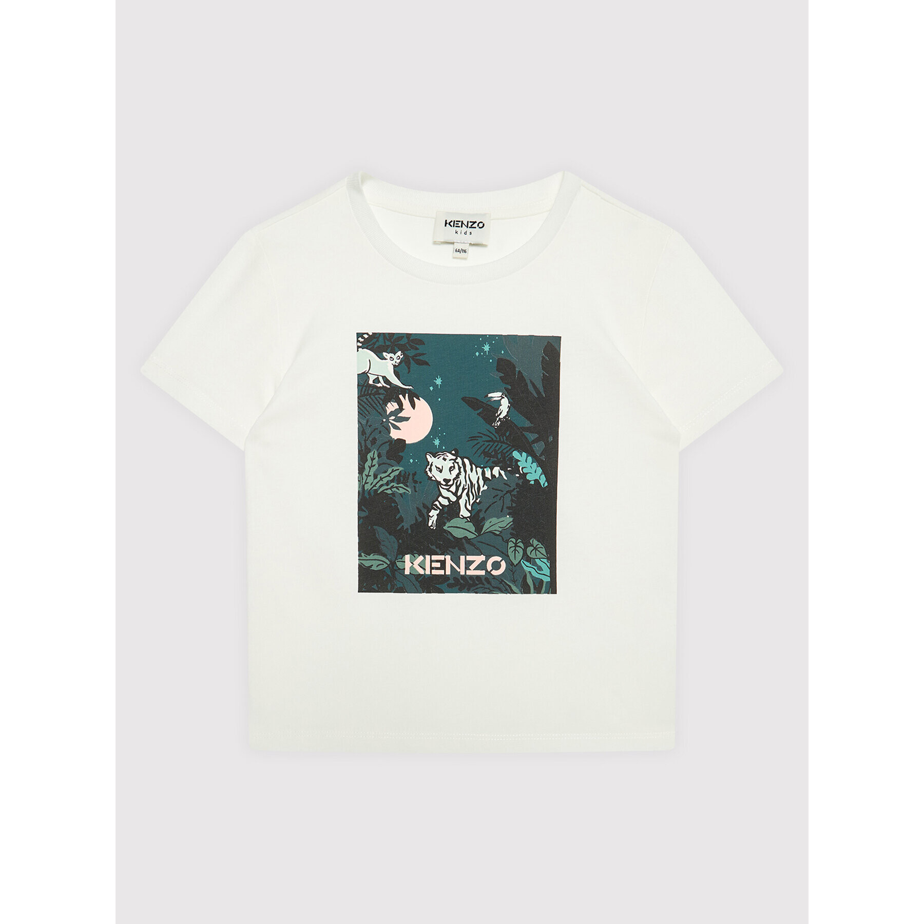 Kenzo Kids Тишърт K15167 Бял Regular Fit - Pepit.bg