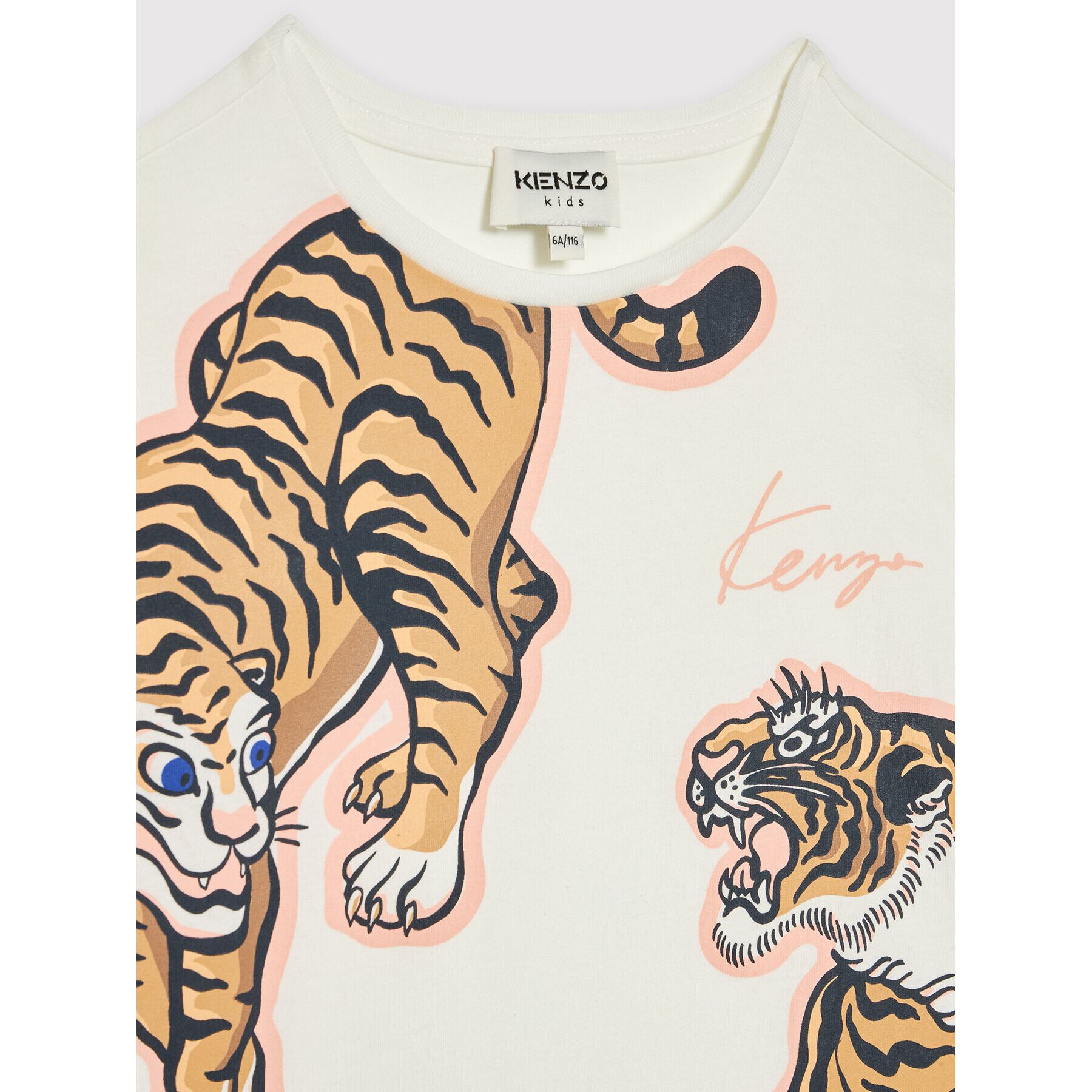 Kenzo Kids Тишърт K15482 Бял Regular Fit - Pepit.bg