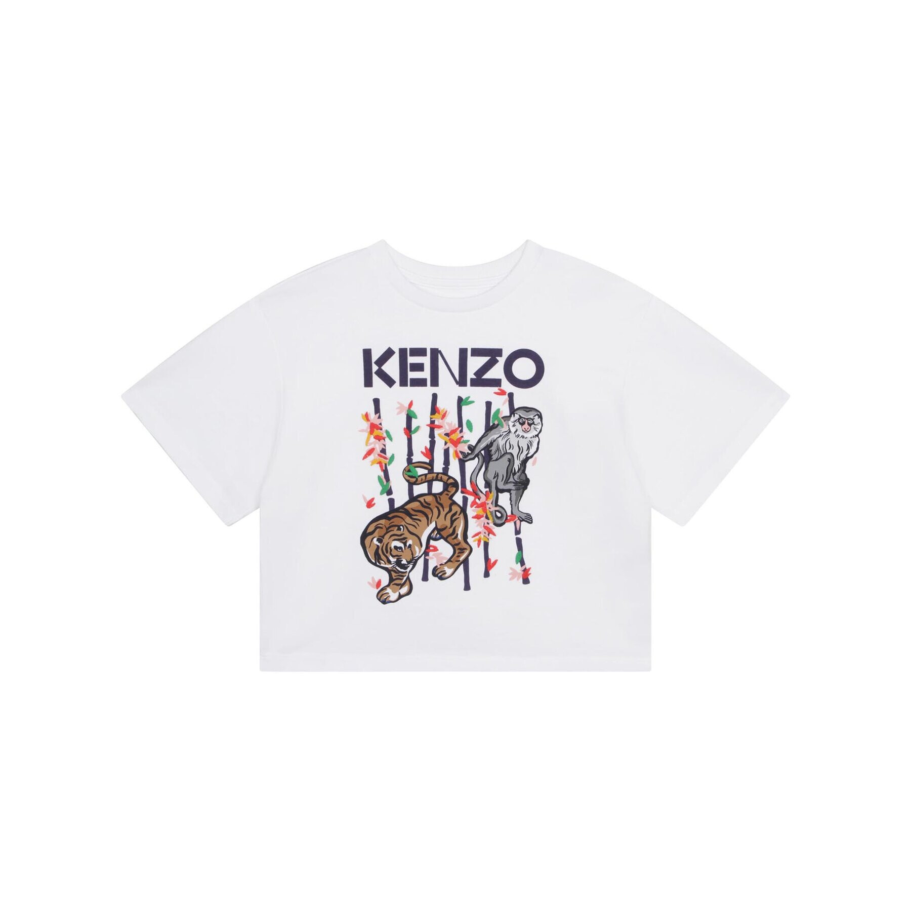 Kenzo Kids Тишърт K15617 S Бял Regular Fit - Pepit.bg