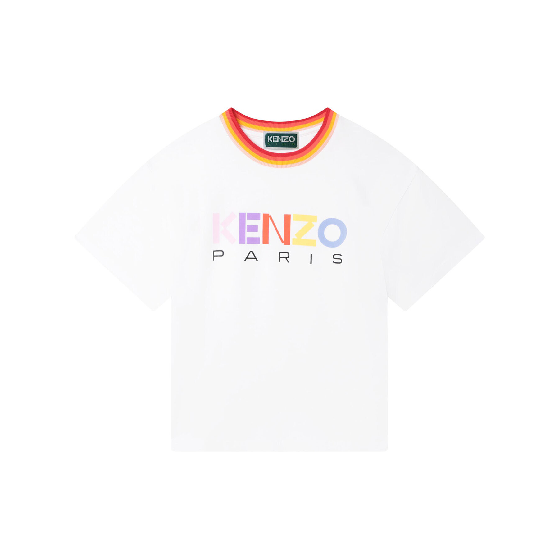 Kenzo Kids Тишърт K15630 S Бял Regular Fit - Pepit.bg