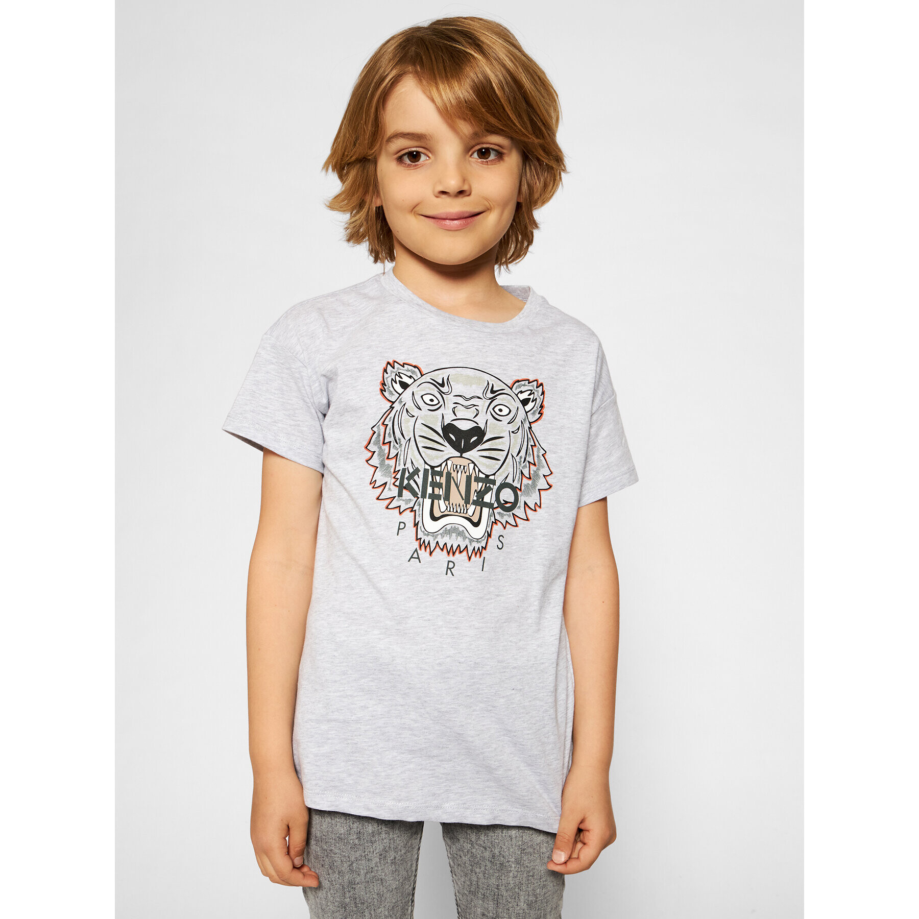 Kenzo Kids Тишърт K25113 S Сив Regular Fit - Pepit.bg