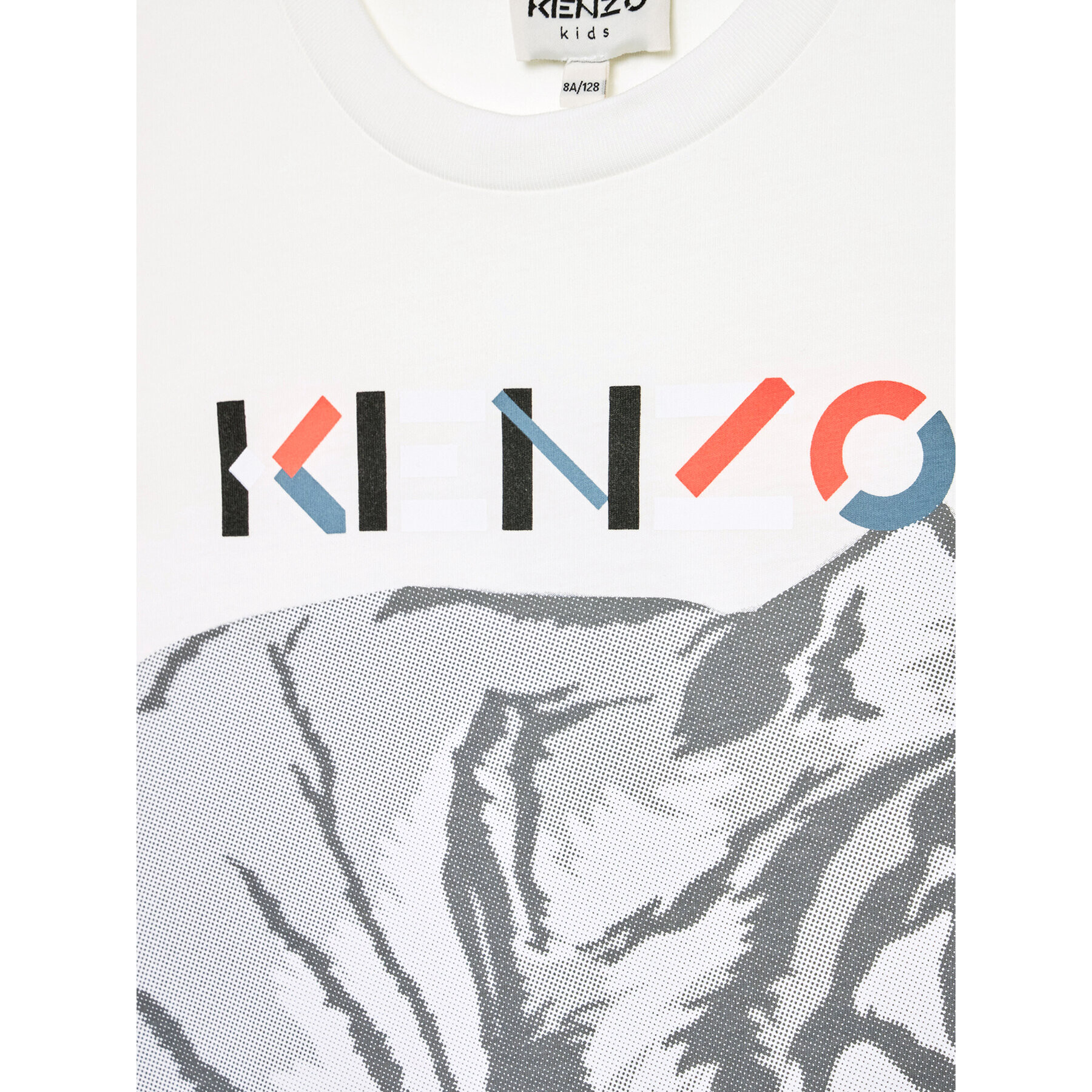 Kenzo Kids Тишърт K25648 M Бял Regular Fit - Pepit.bg