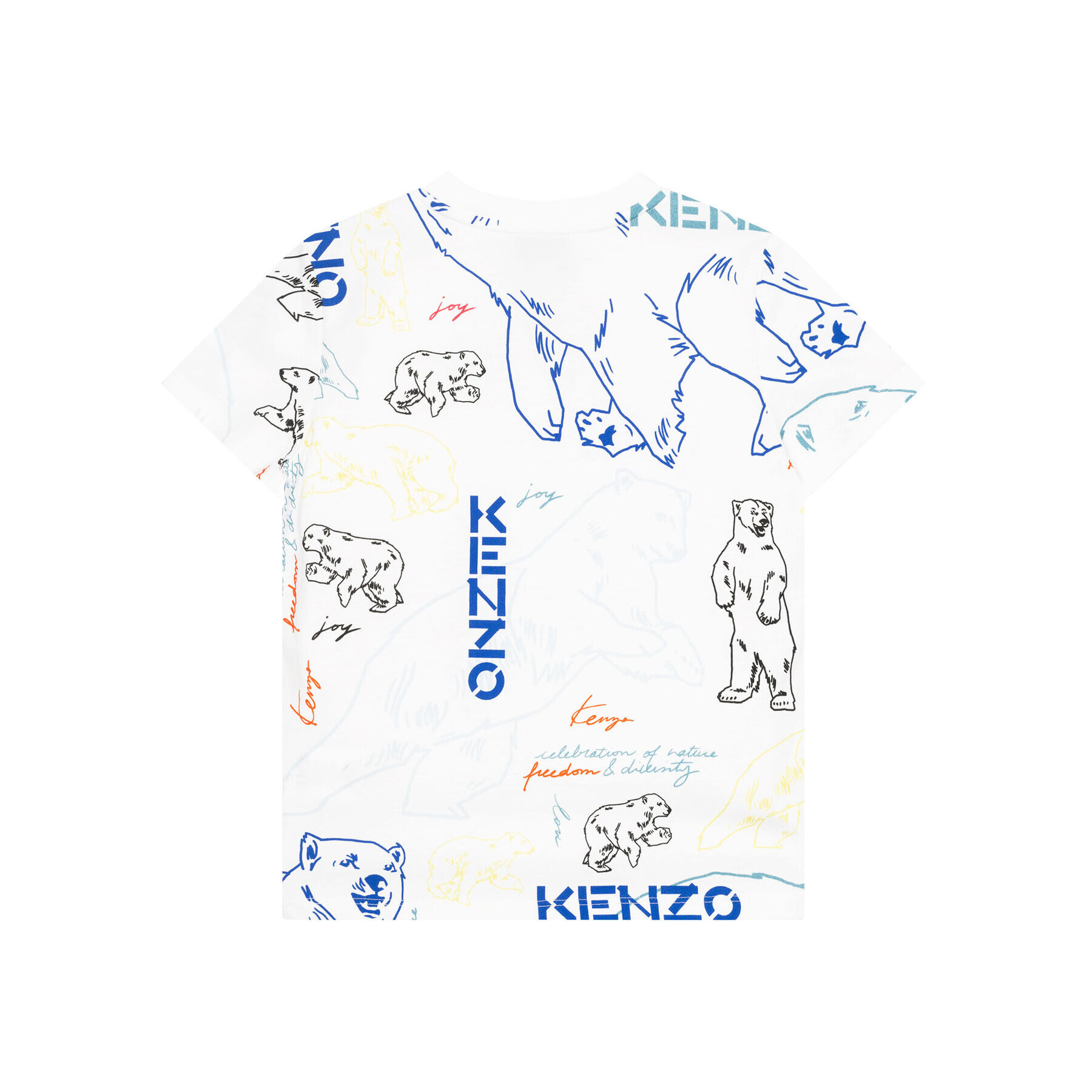 Kenzo Kids Тишърт K25660 M Бял Regular Fit - Pepit.bg