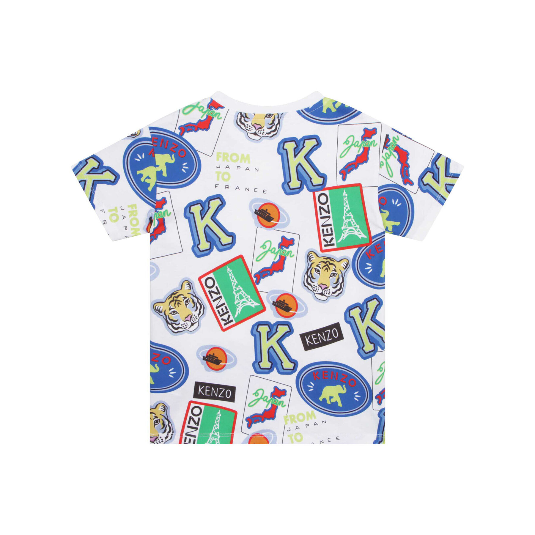 Kenzo Kids Тишърт K25784 S Бял Regular Fit - Pepit.bg