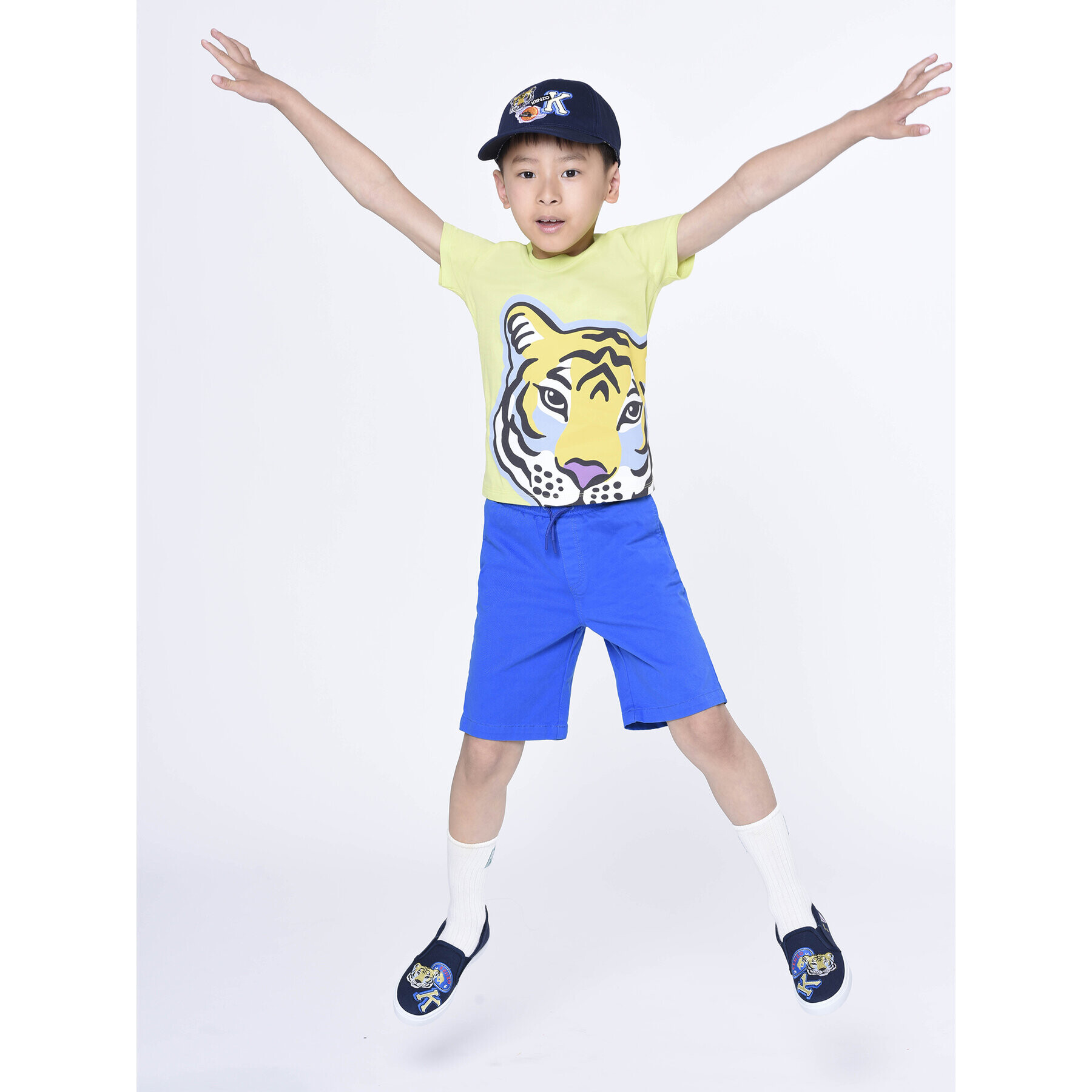 Kenzo Kids Тишърт K25788 S Жълт Regular Fit - Pepit.bg