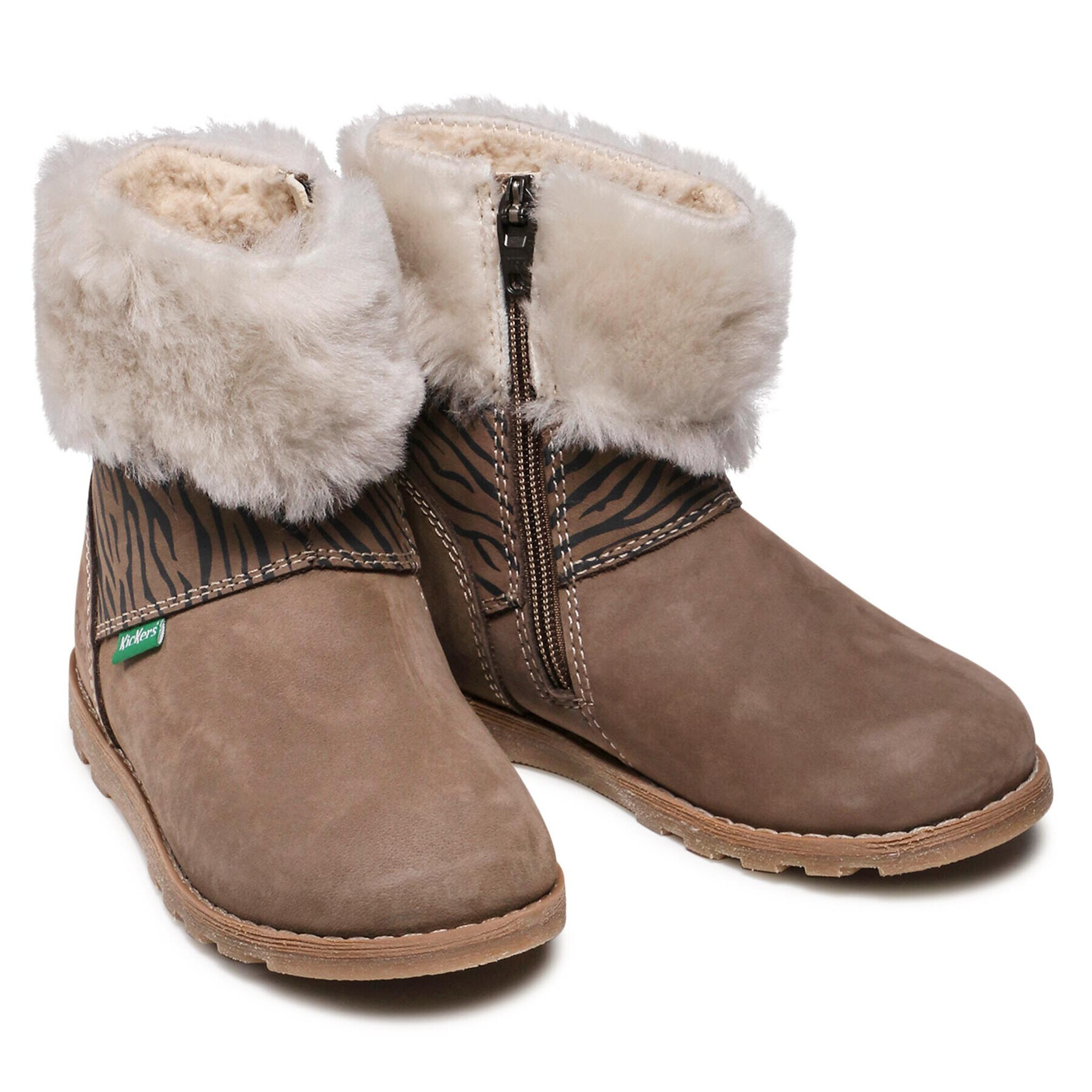 Kickers Ботуши Nonofur 878681-10-113 S Кафяв - Pepit.bg