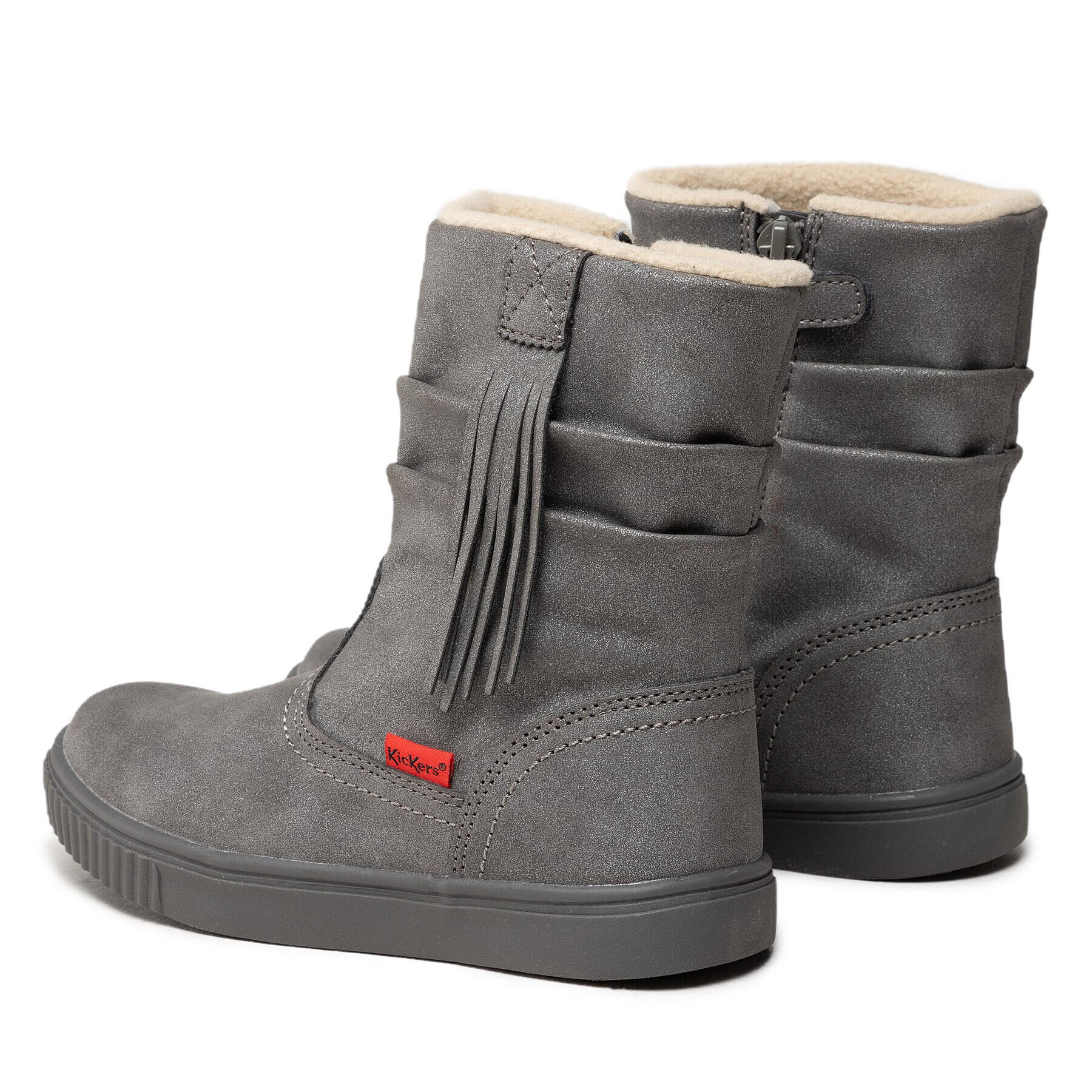 Kickers Ботуши Rumby 830171-30 Сив - Pepit.bg