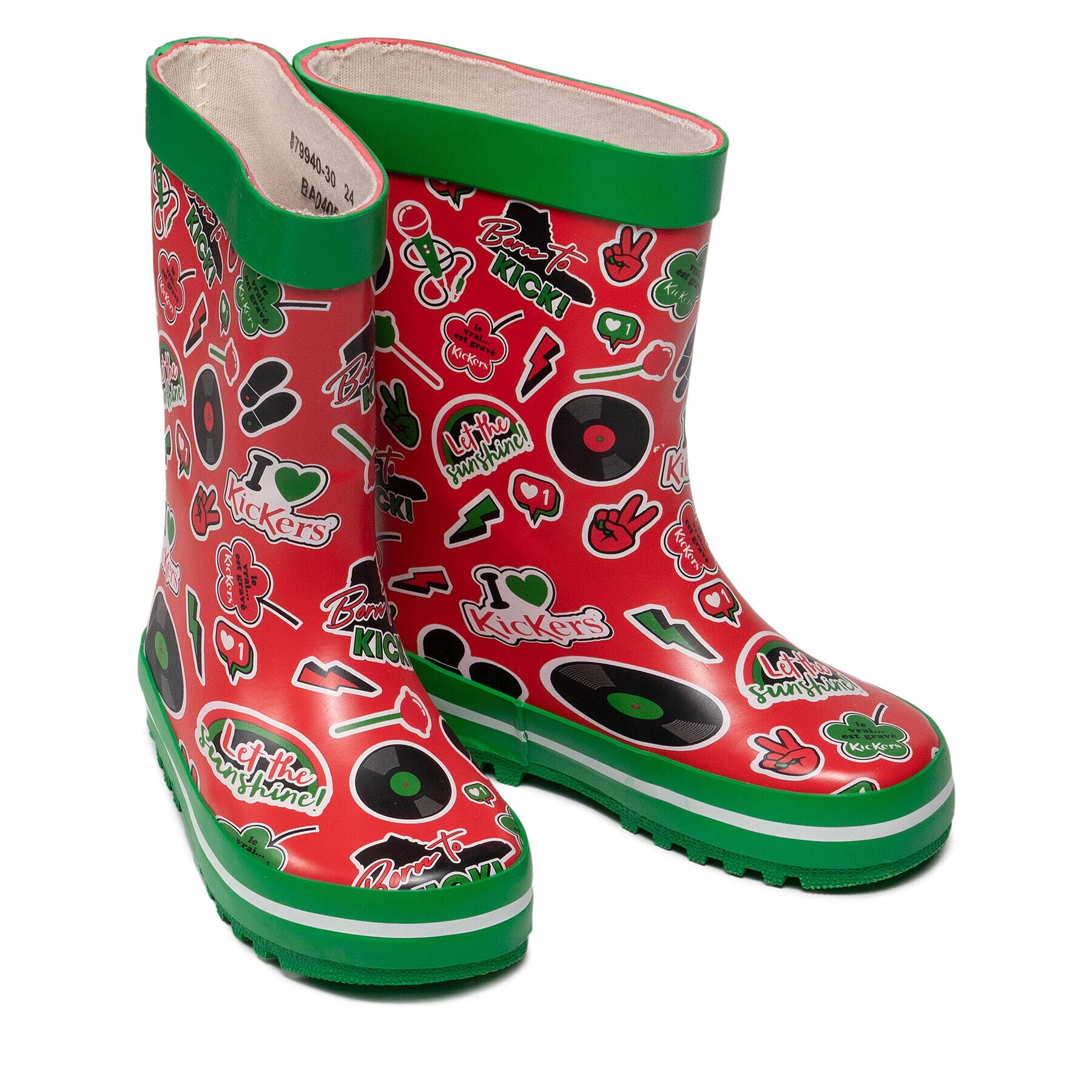 Kickers Гумени ботуши Kickrain 879940-30 Червен - Pepit.bg