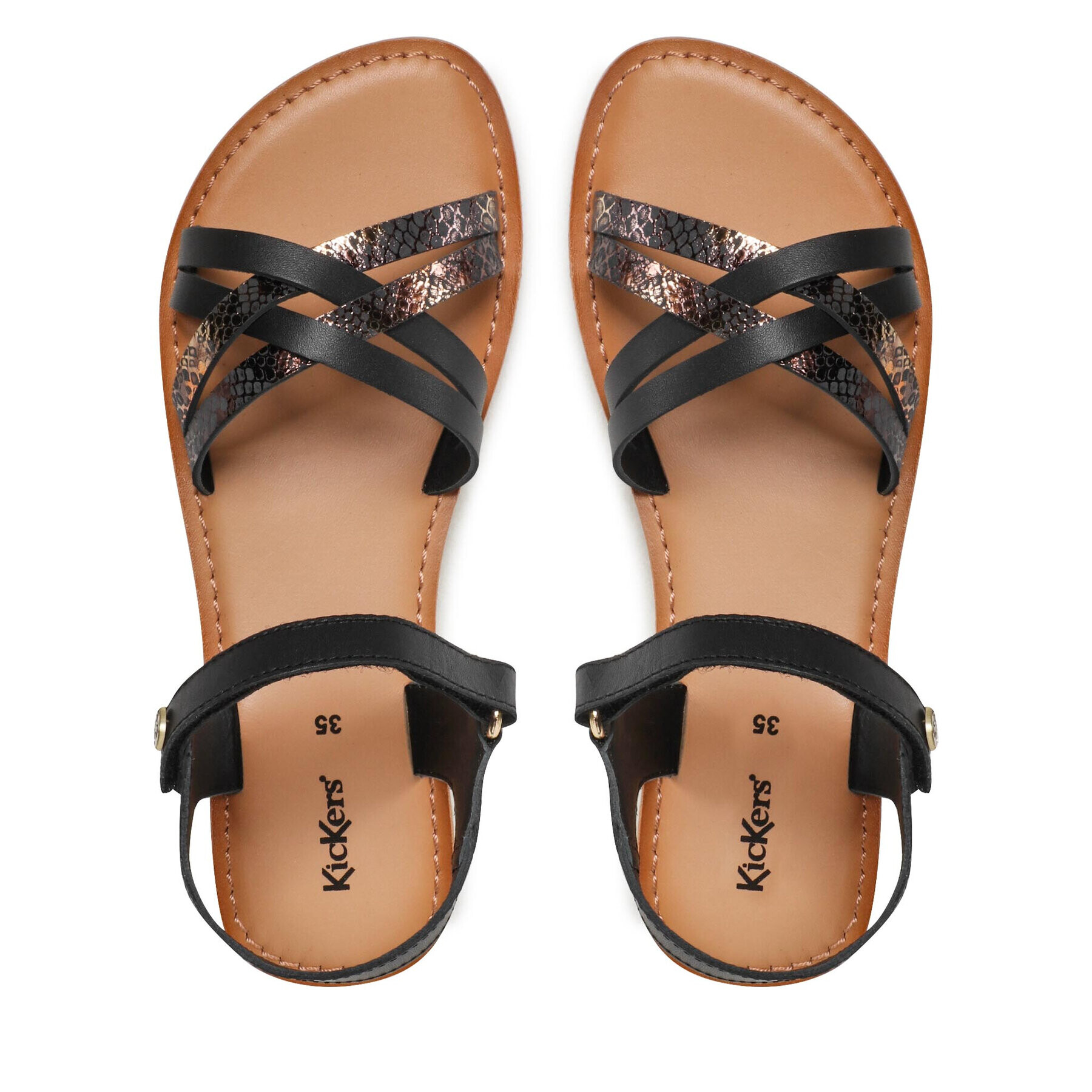 Kickers Сандали Betternew 858654-30 D Черен - Pepit.bg