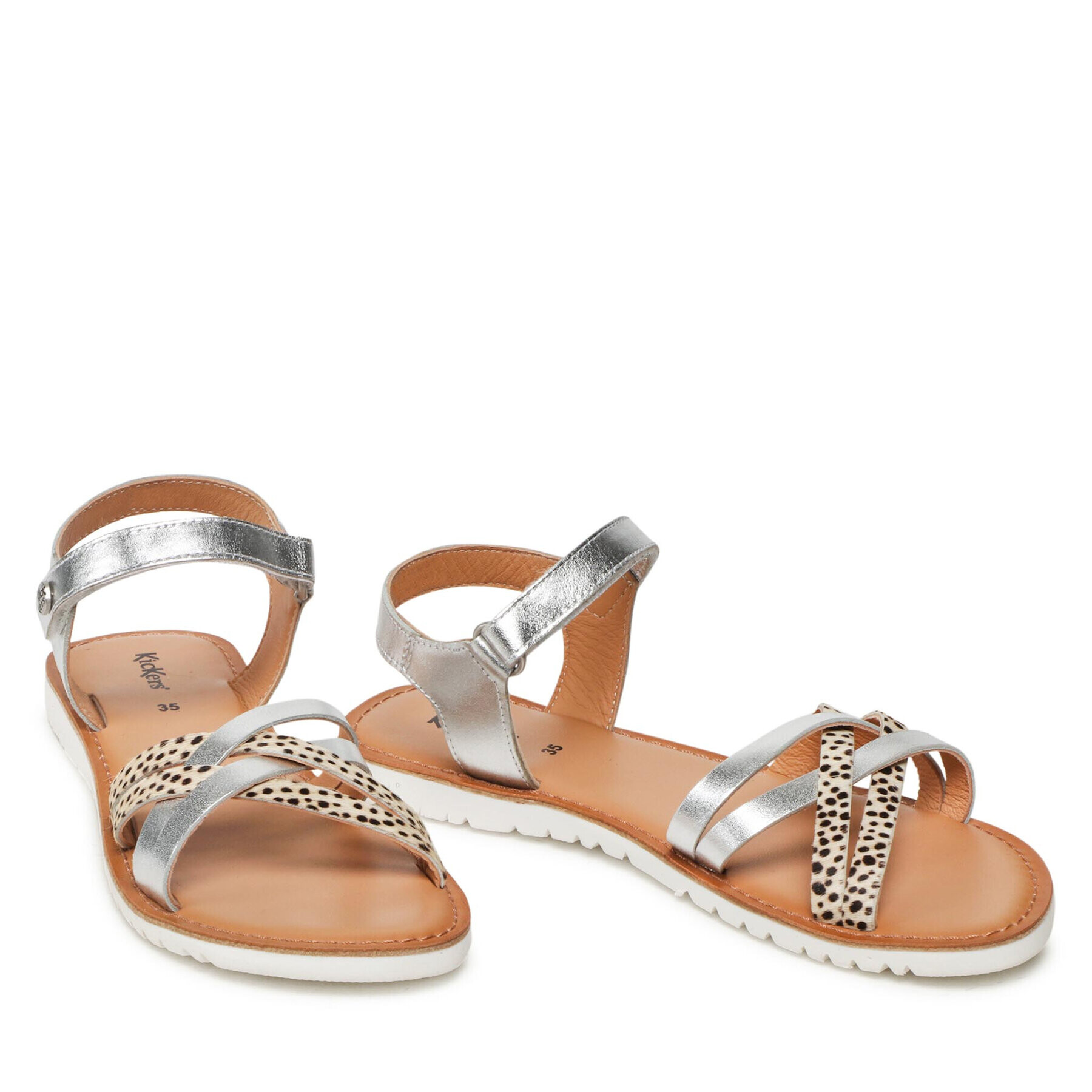 Kickers Сандали Betternew 858655-30 D Сребрист - Pepit.bg