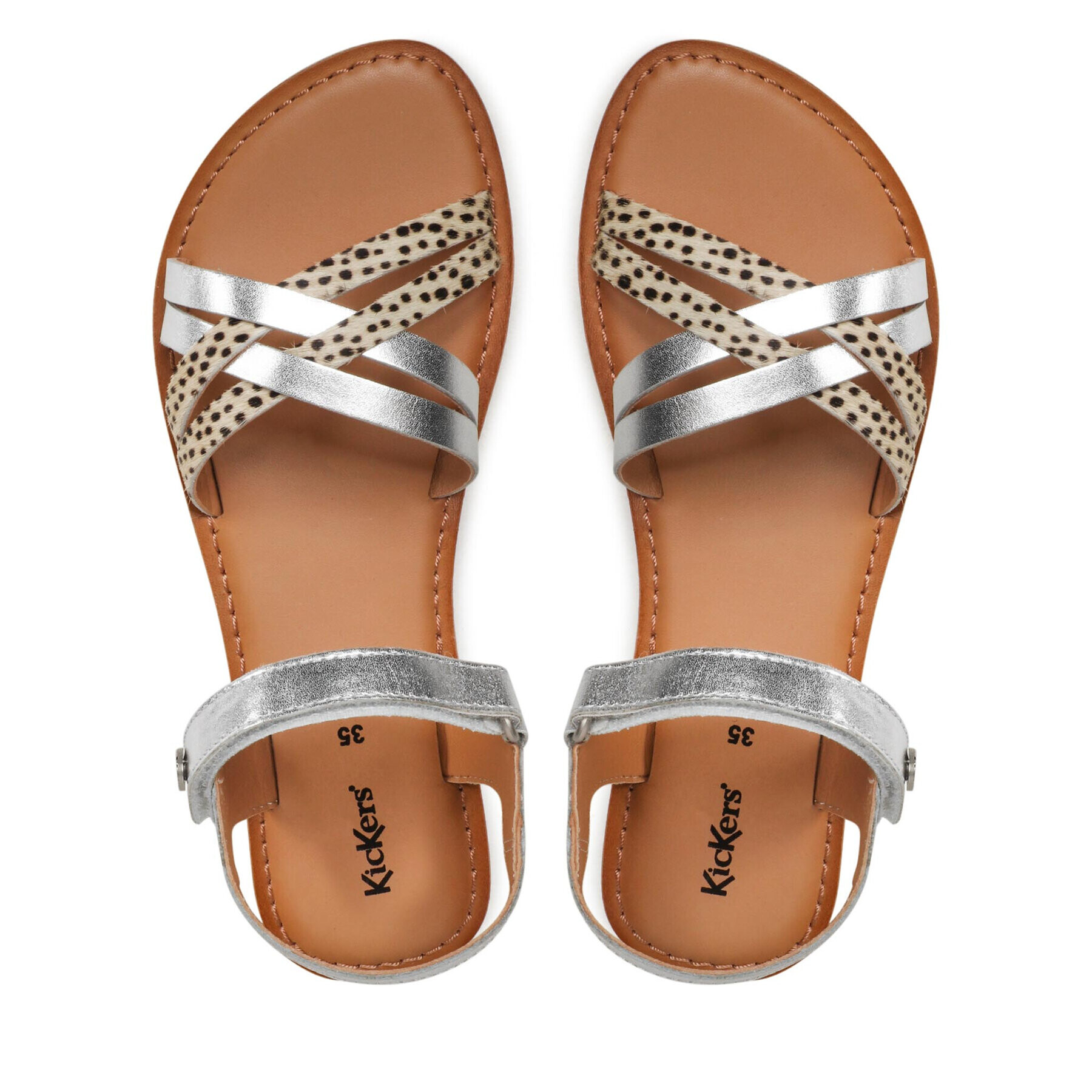 Kickers Сандали Betternew 858655-30 D Сребрист - Pepit.bg