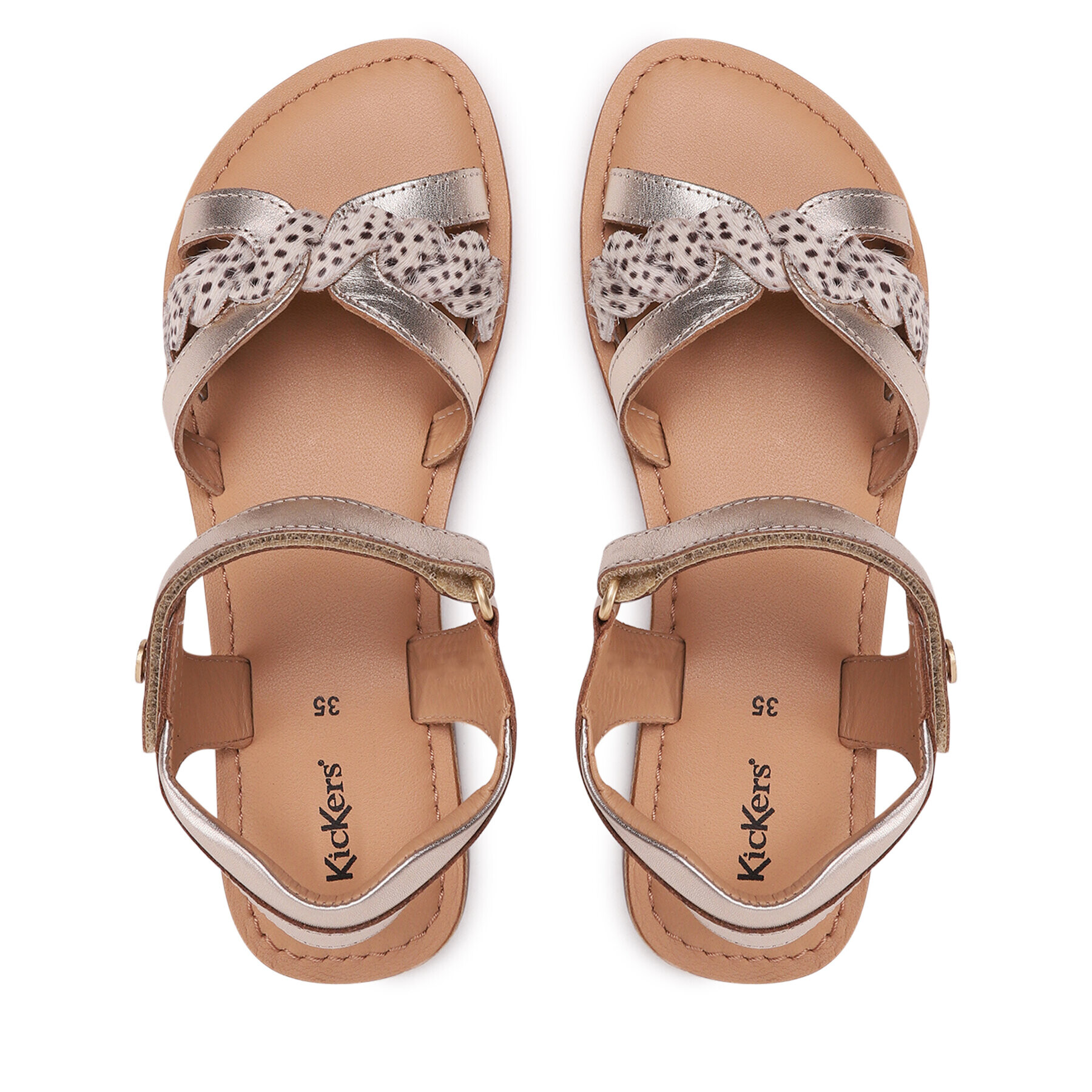 Kickers Сандали Betty KI-694798-30 D Златист - Pepit.bg