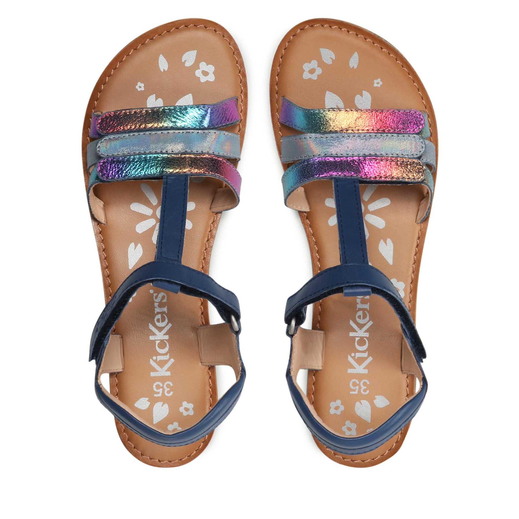 Kickers Сандали Diamanto 895211-30-51 D Тъмносин - Pepit.bg