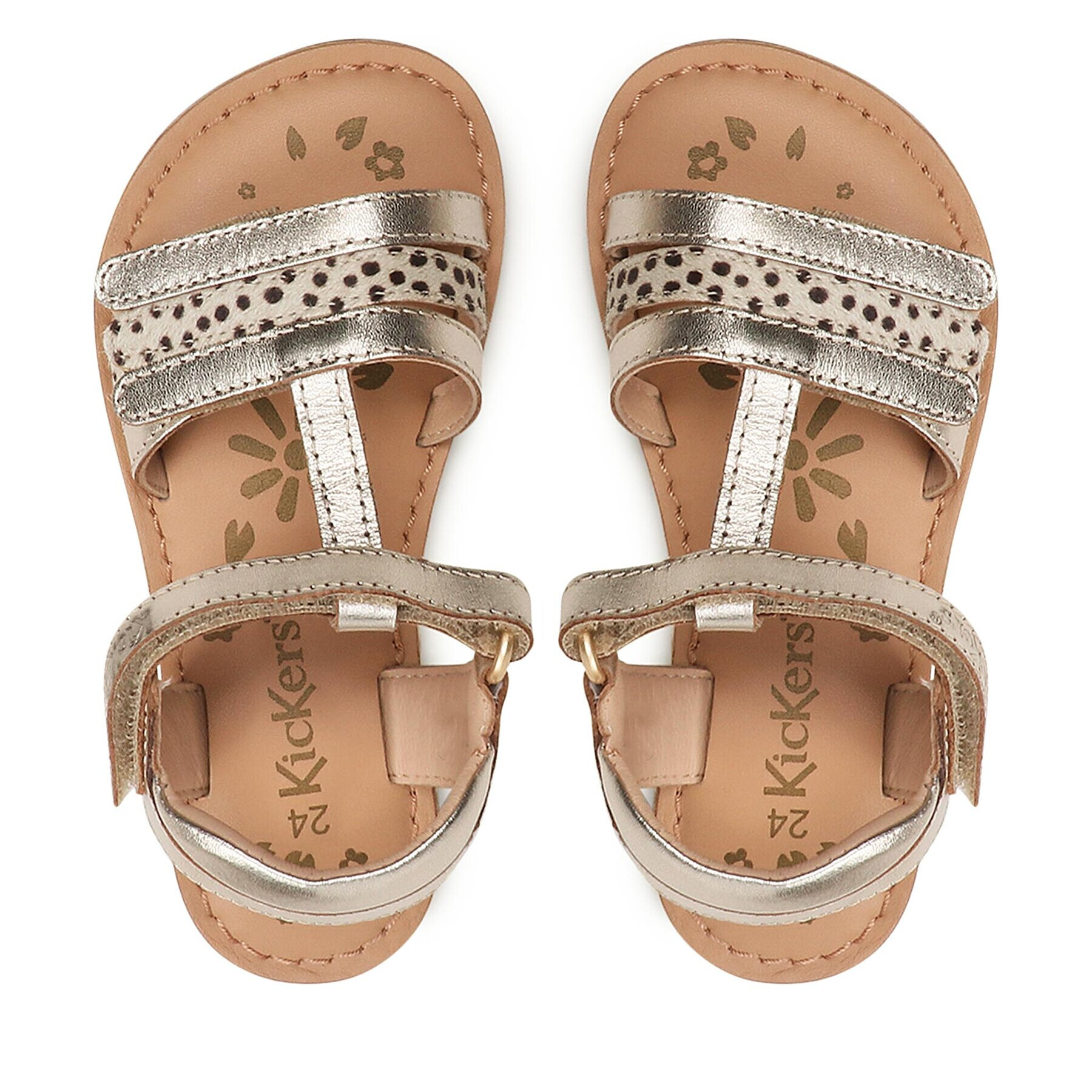 Kickers Сандали Diamanto 895217-30 M Златист - Pepit.bg