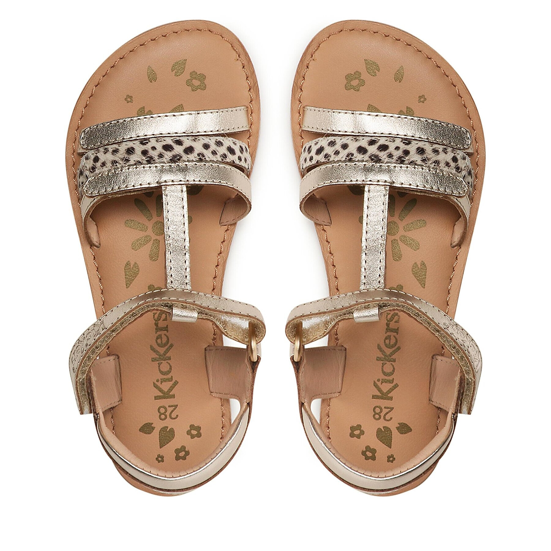 Kickers Сандали Diamonto 895217-30 S Златист - Pepit.bg