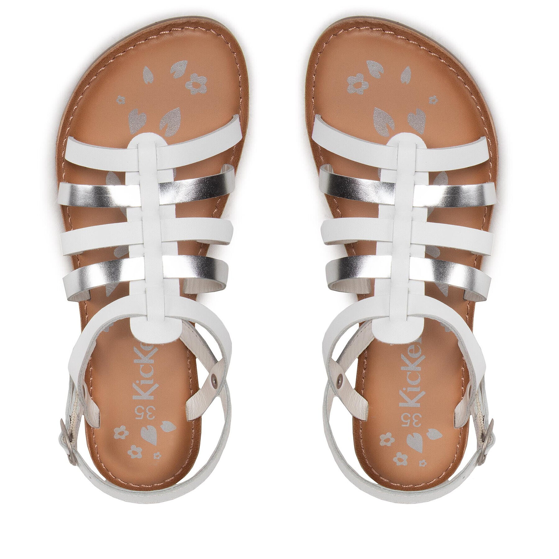 Kickers Сандали Dixon 695574-30 D Бял - Pepit.bg