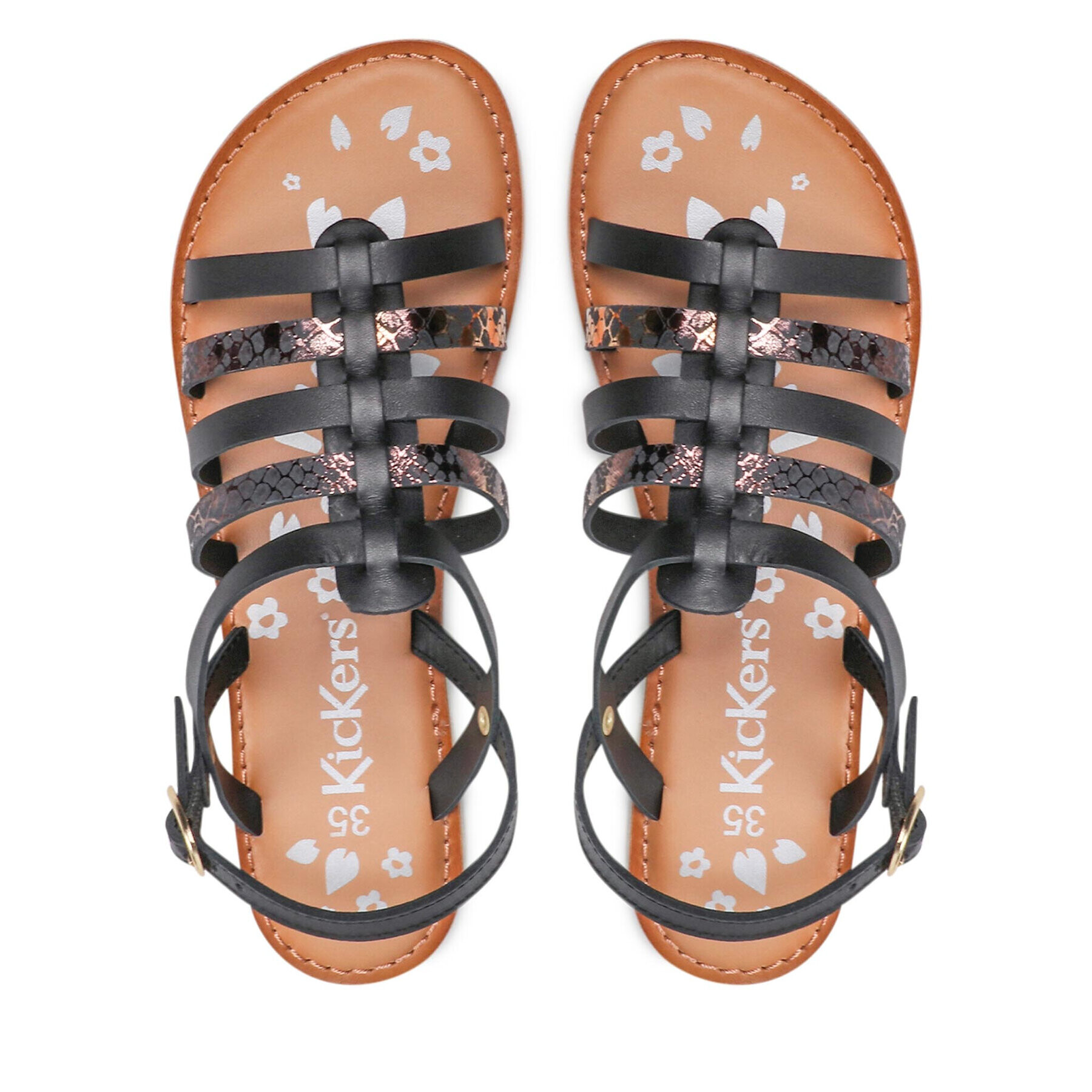 Kickers Сандали Dixon 695577-30-82 D Черен - Pepit.bg